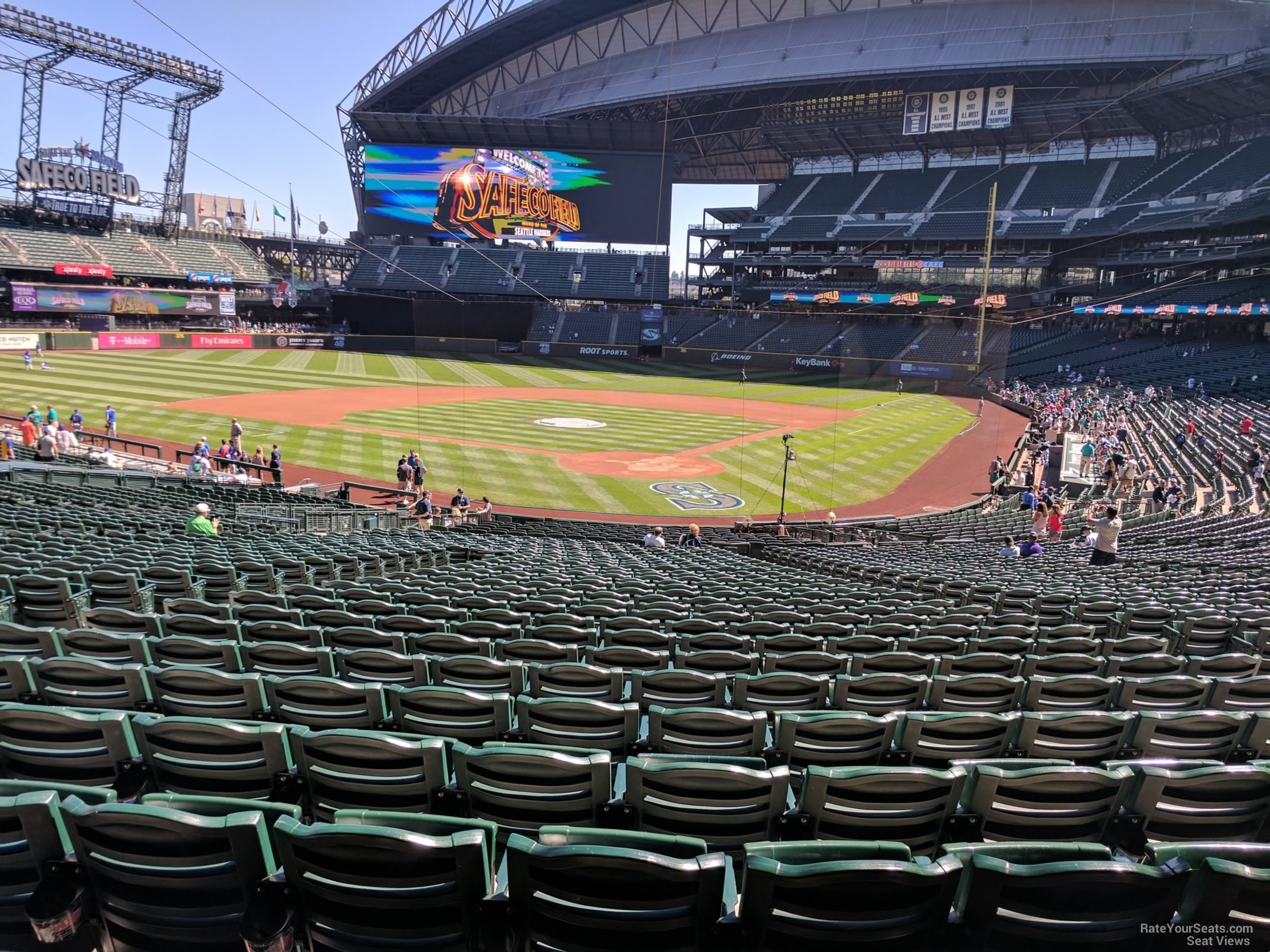section 131, row 38 seat view  for baseball - t-mobile park