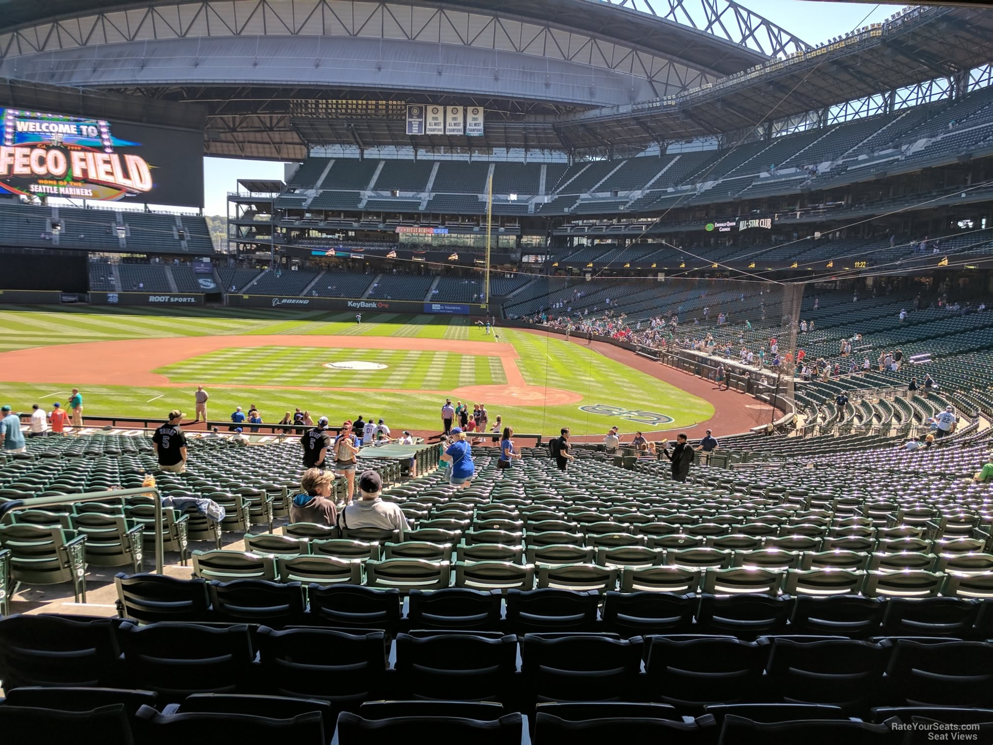 section 134, row 38 seat view for baseball - t-mobile park