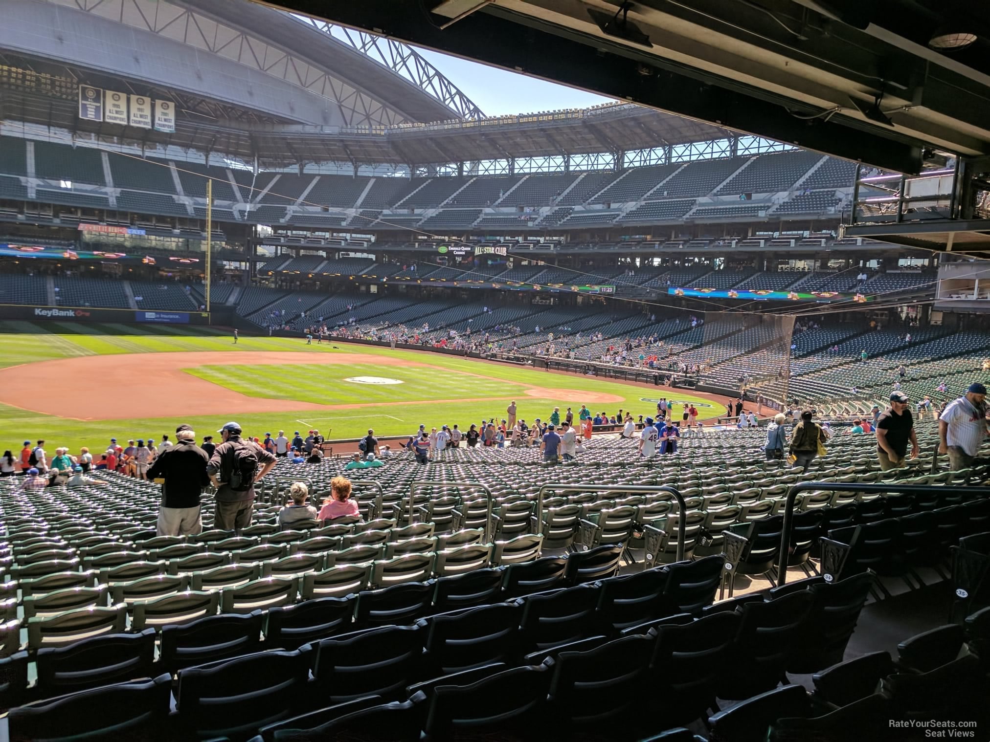 section 140, row 38 seat view  for baseball - t-mobile park