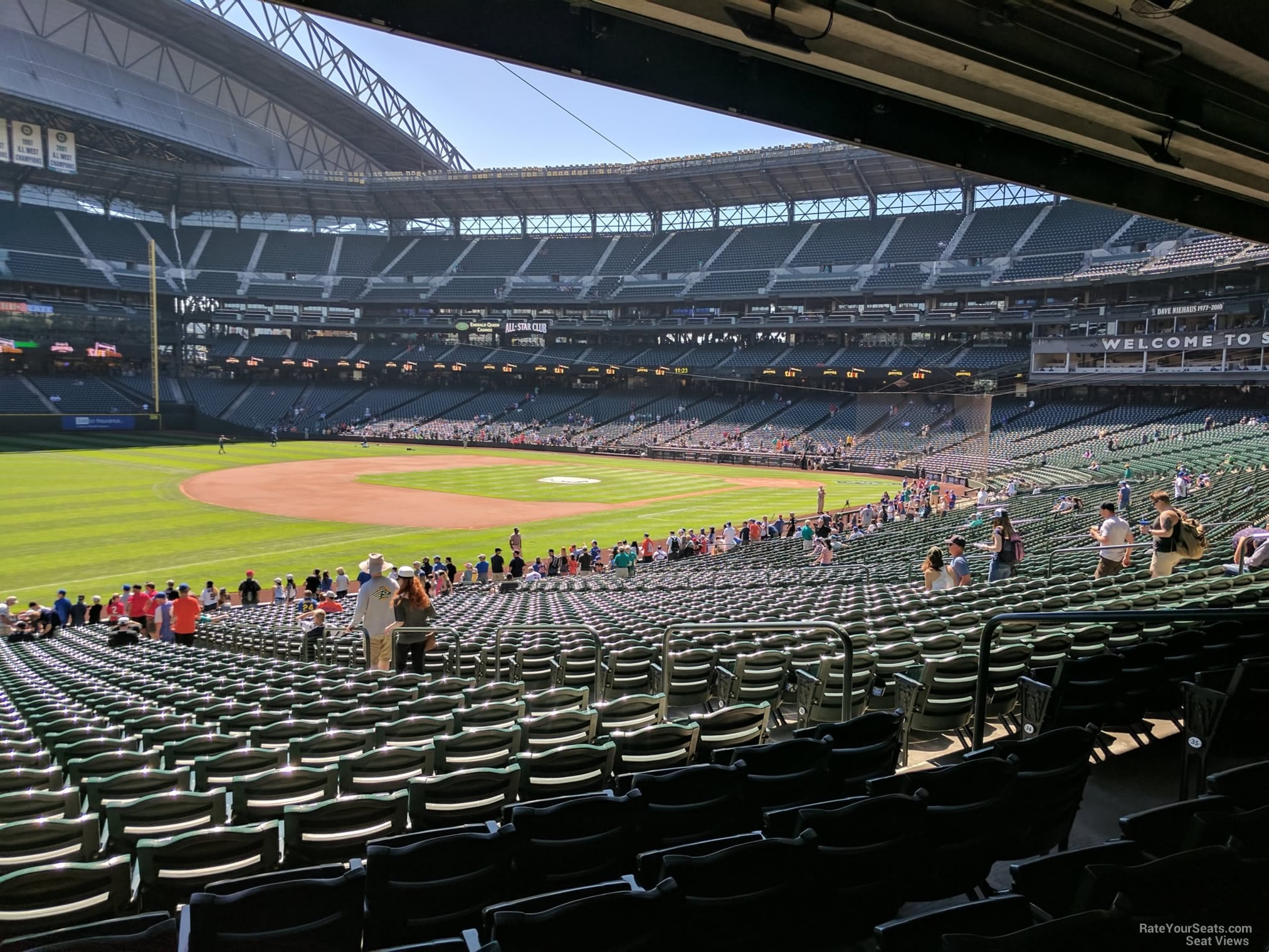 section 143, row 38 seat view for baseball - t-mobile park