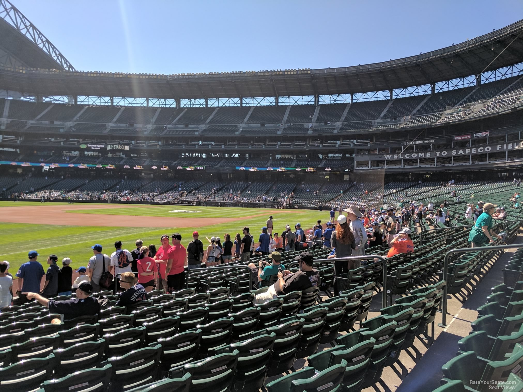 section 144, row 12 seat view  for baseball - t-mobile park