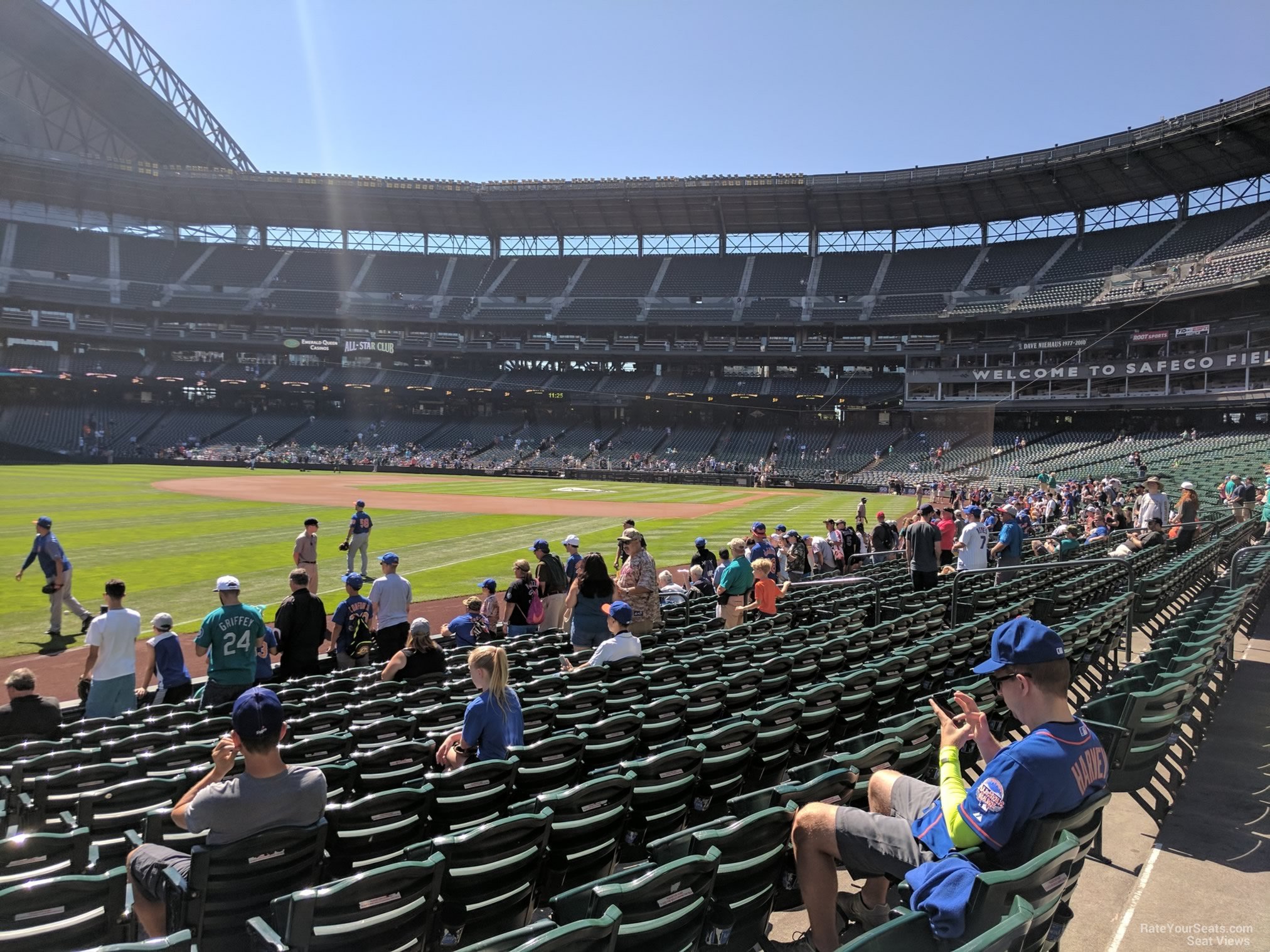 section 147, row 12 seat view  for baseball - t-mobile park