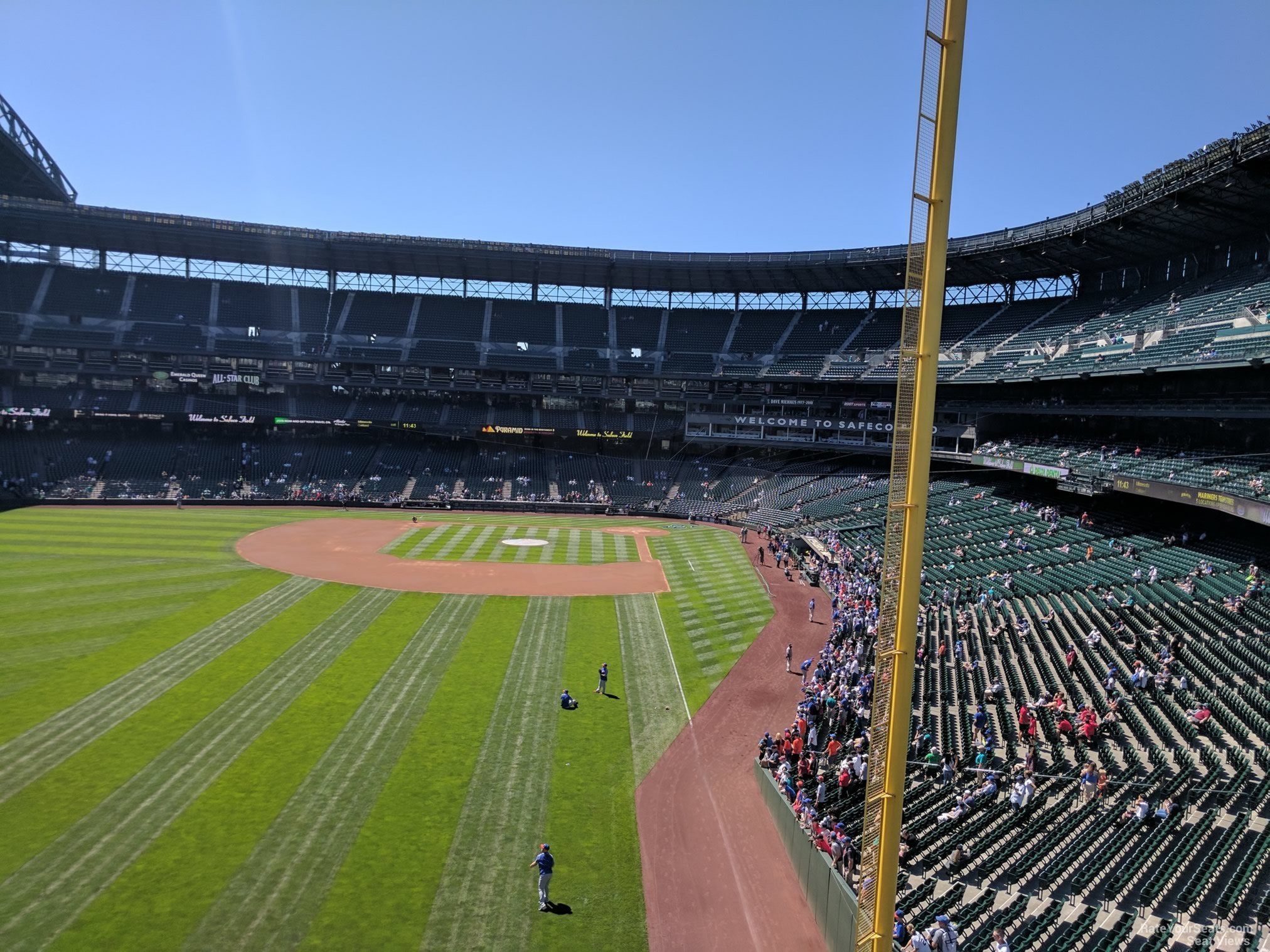 section 182, row 8 seat view  for baseball - t-mobile park