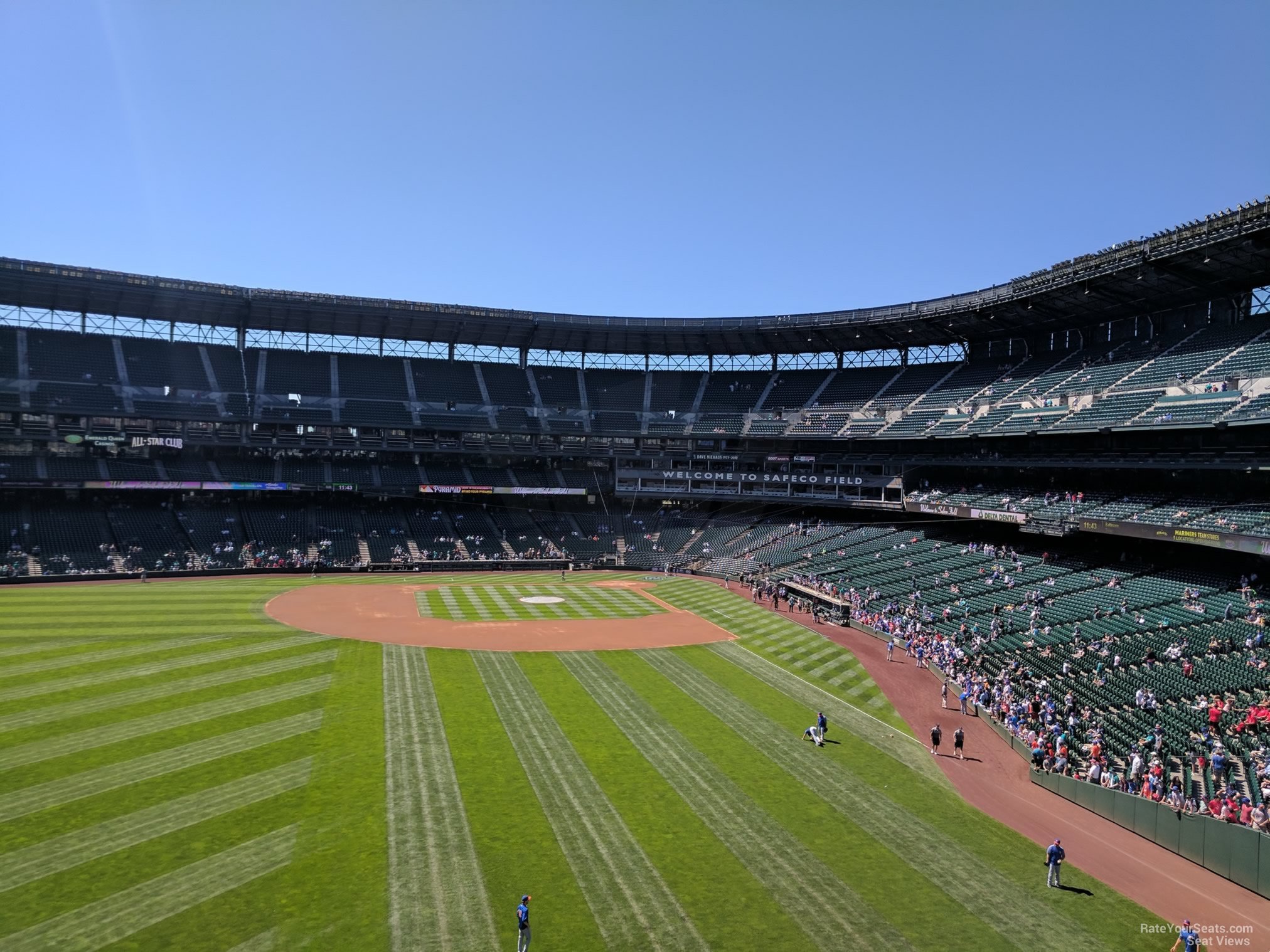section 184, row 8 seat view  for baseball - t-mobile park