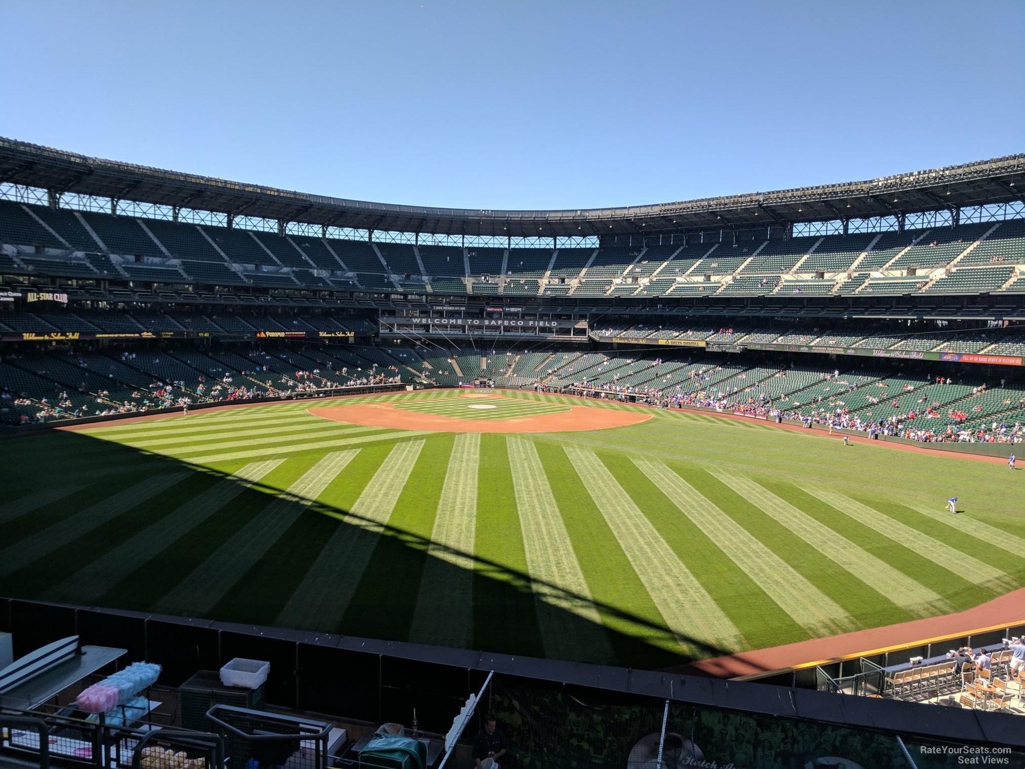 section 191, row 8 seat view  for baseball - t-mobile park