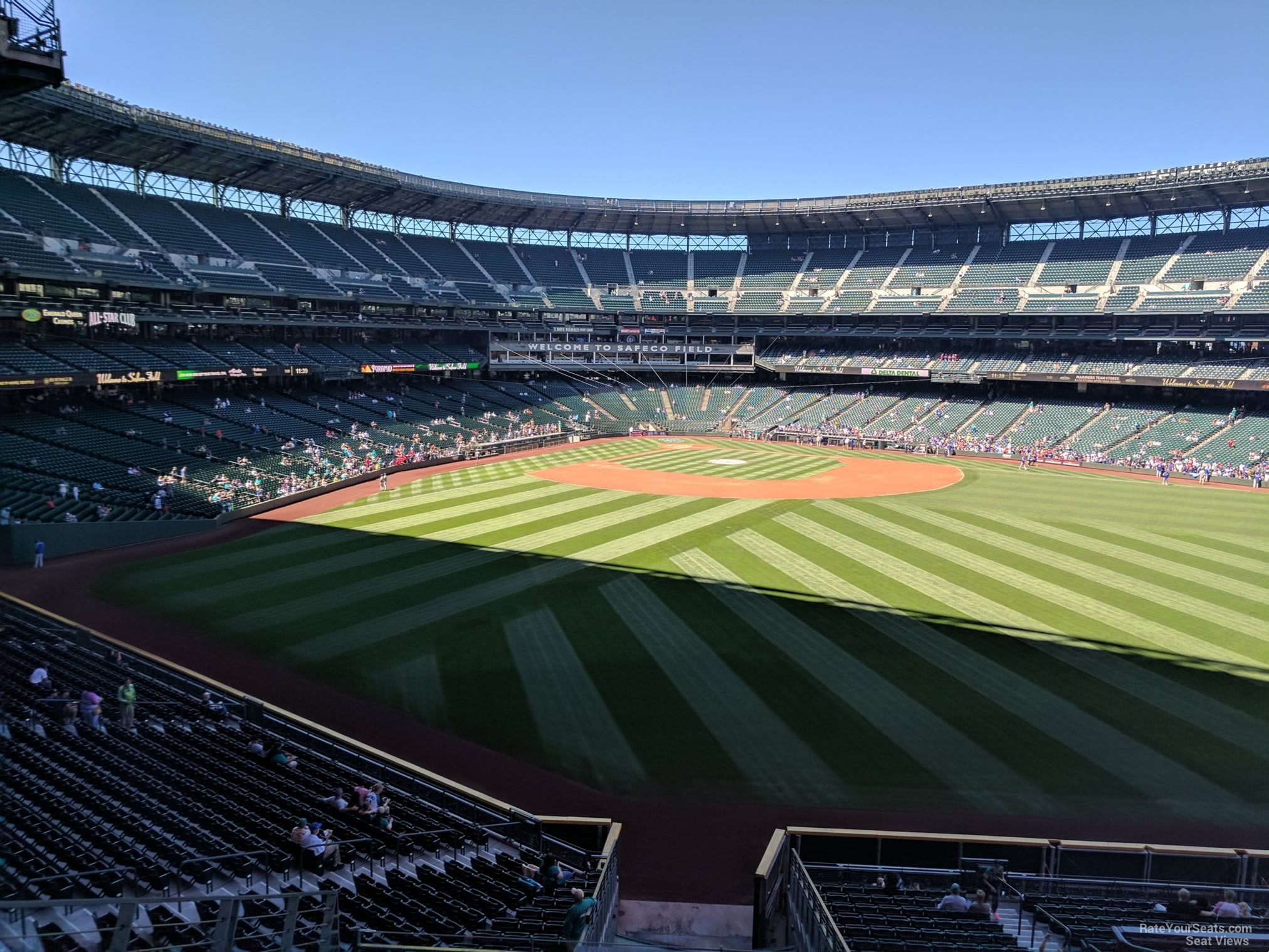 section 195, row 8 seat view  for baseball - t-mobile park
