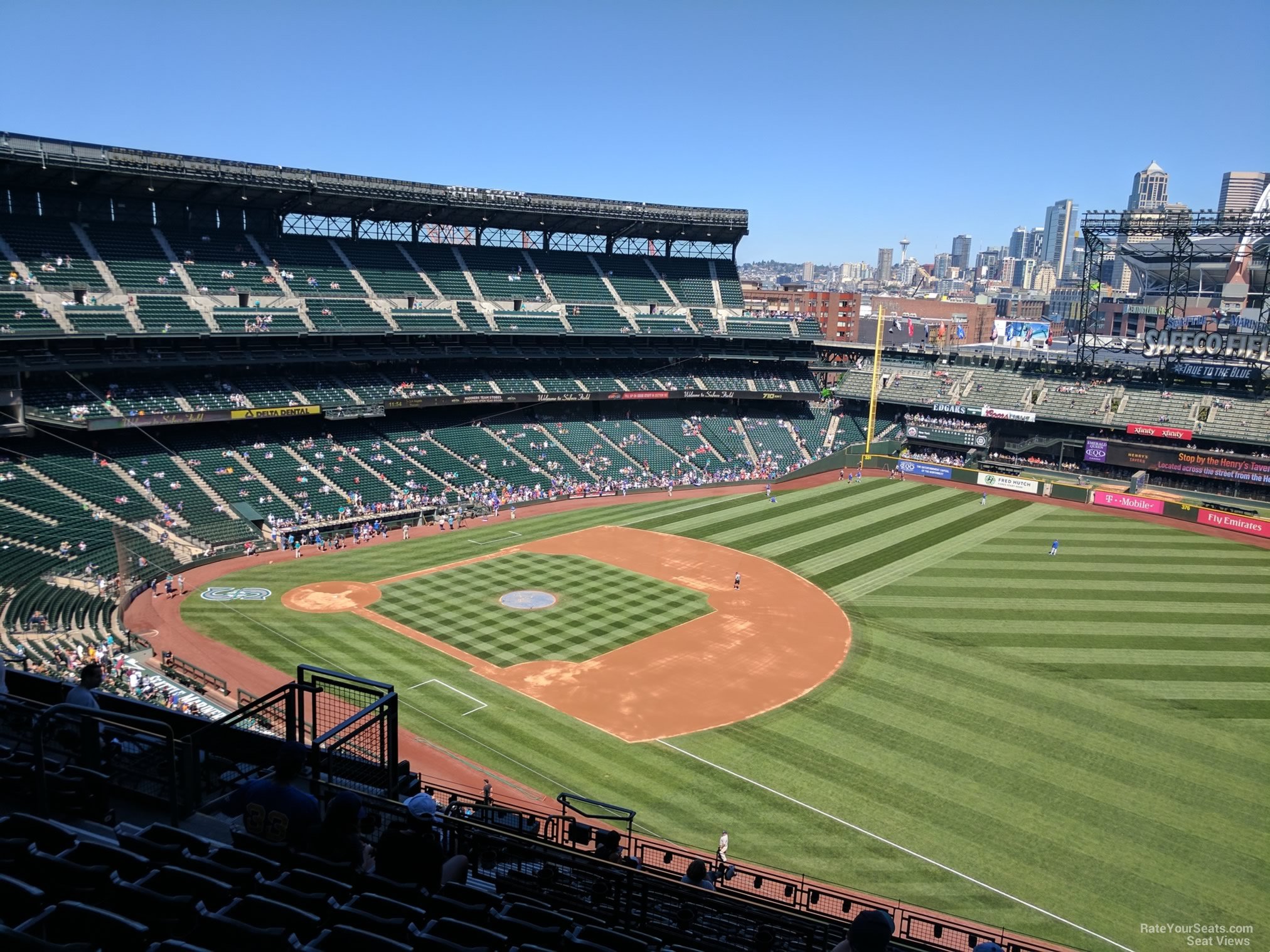 section 316, row 15 seat view  for baseball - t-mobile park
