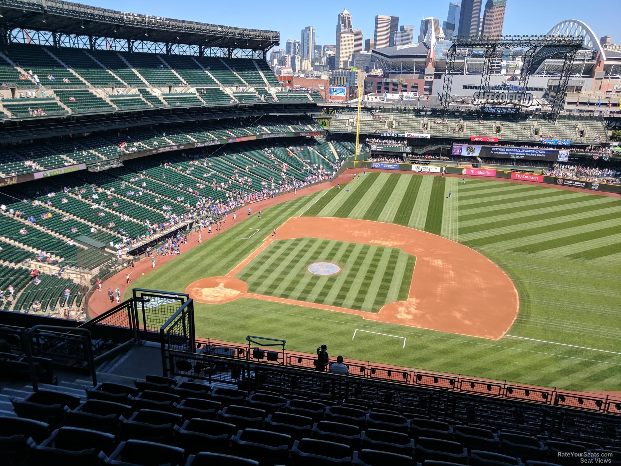 section 321, row 15 seat view  for baseball - t-mobile park
