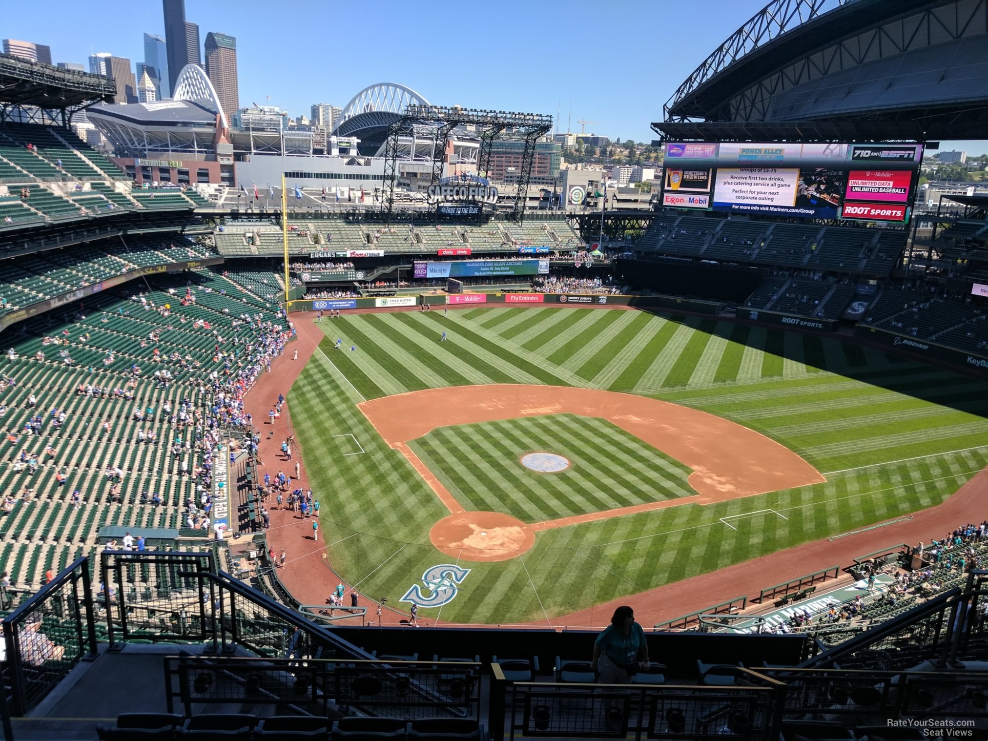 section 328, row 15 seat view  for baseball - t-mobile park