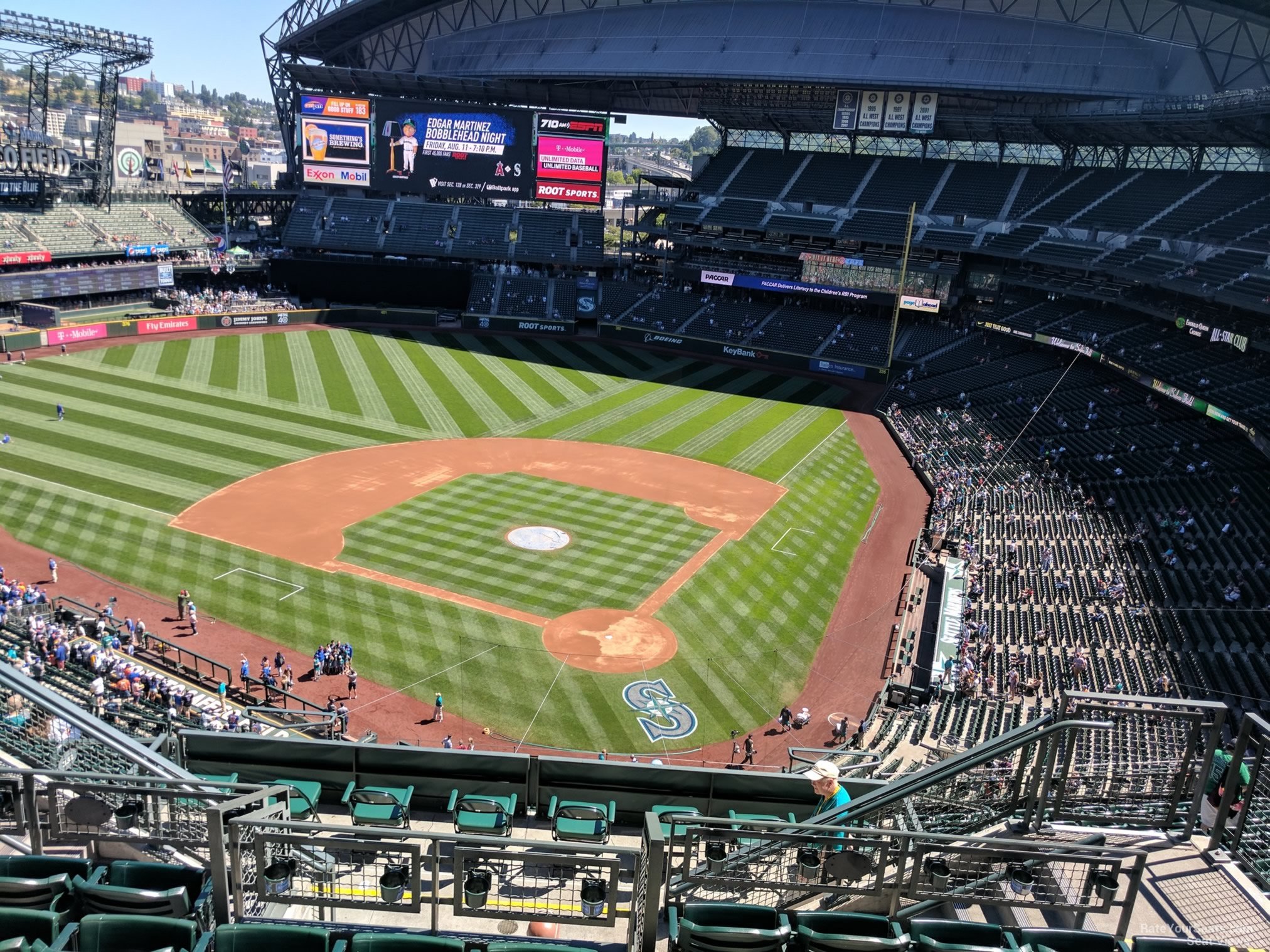 section 333, row 15 seat view  for baseball - t-mobile park