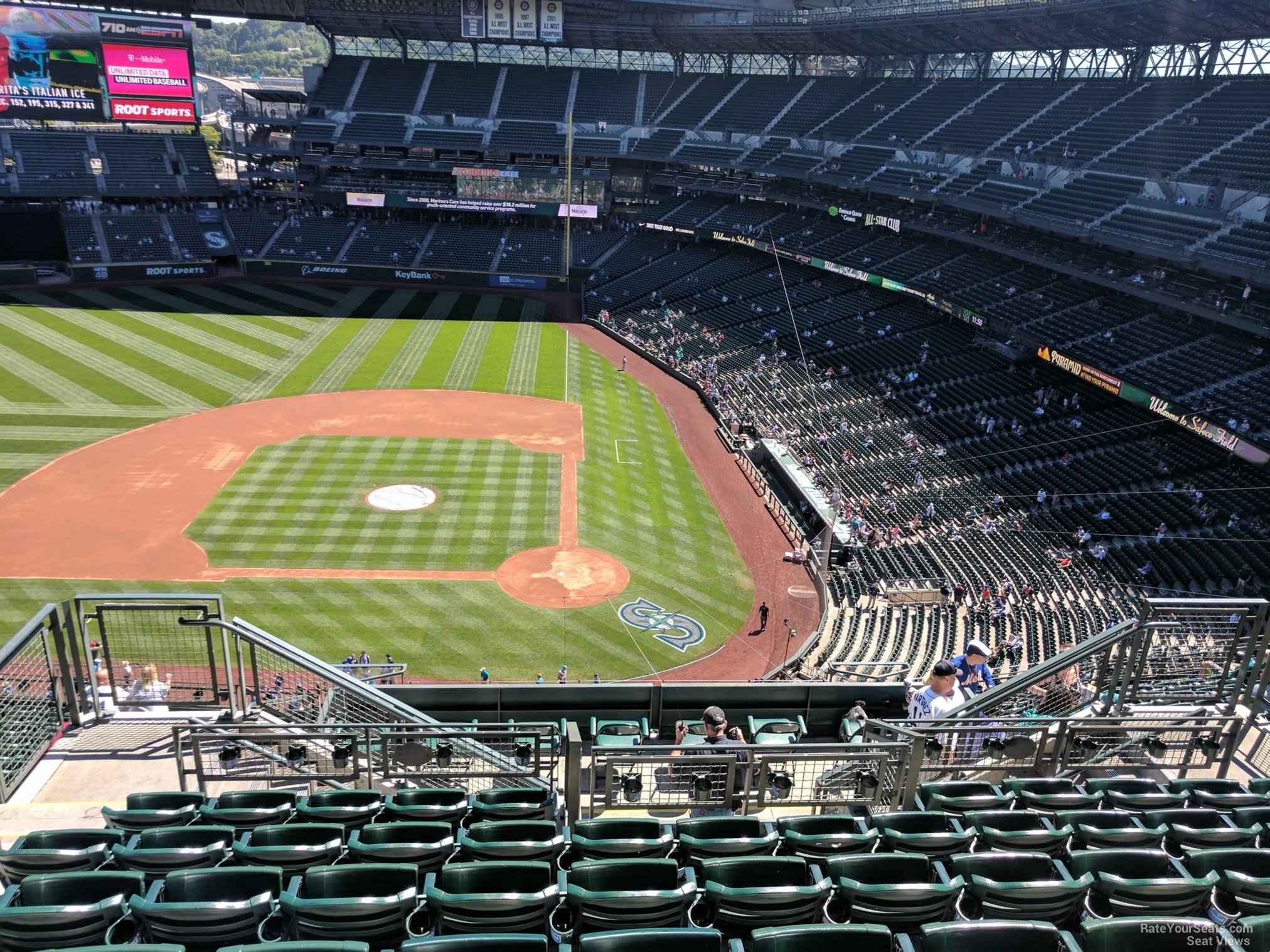 section 335, row 15 seat view  for baseball - t-mobile park