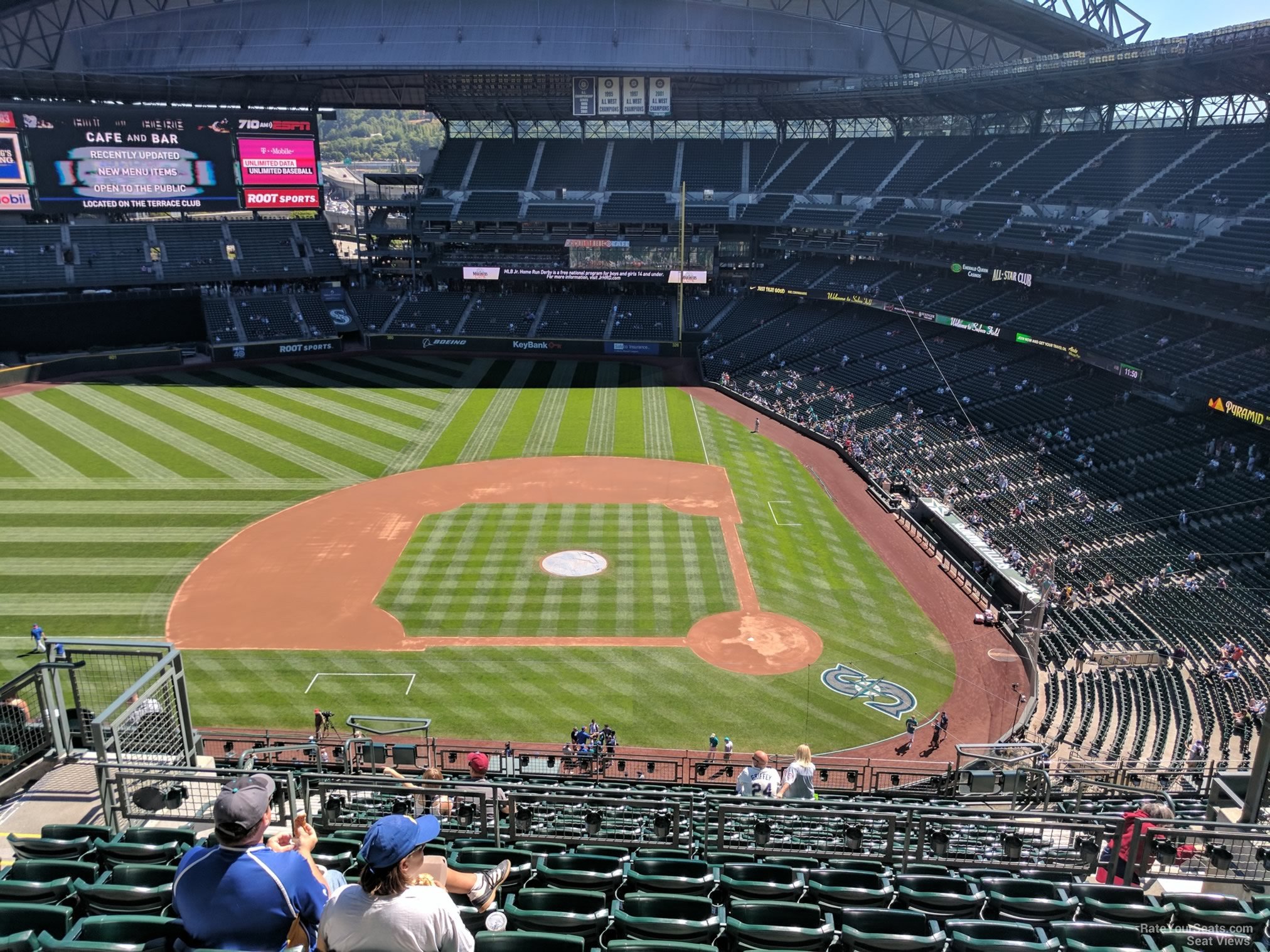 section 337, row 15 seat view  for baseball - t-mobile park