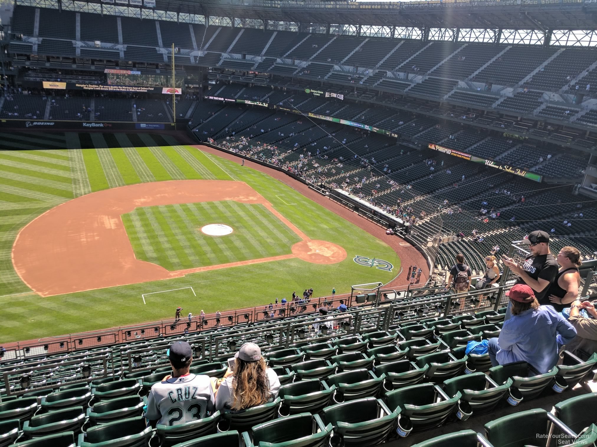 section 339, row 15 seat view  for baseball - t-mobile park