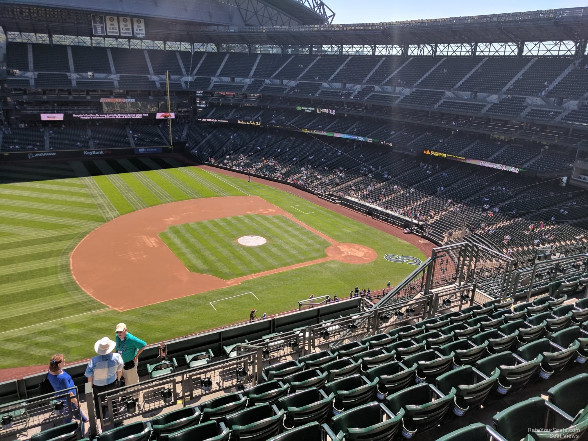 section 340, row 15 seat view  for baseball - t-mobile park