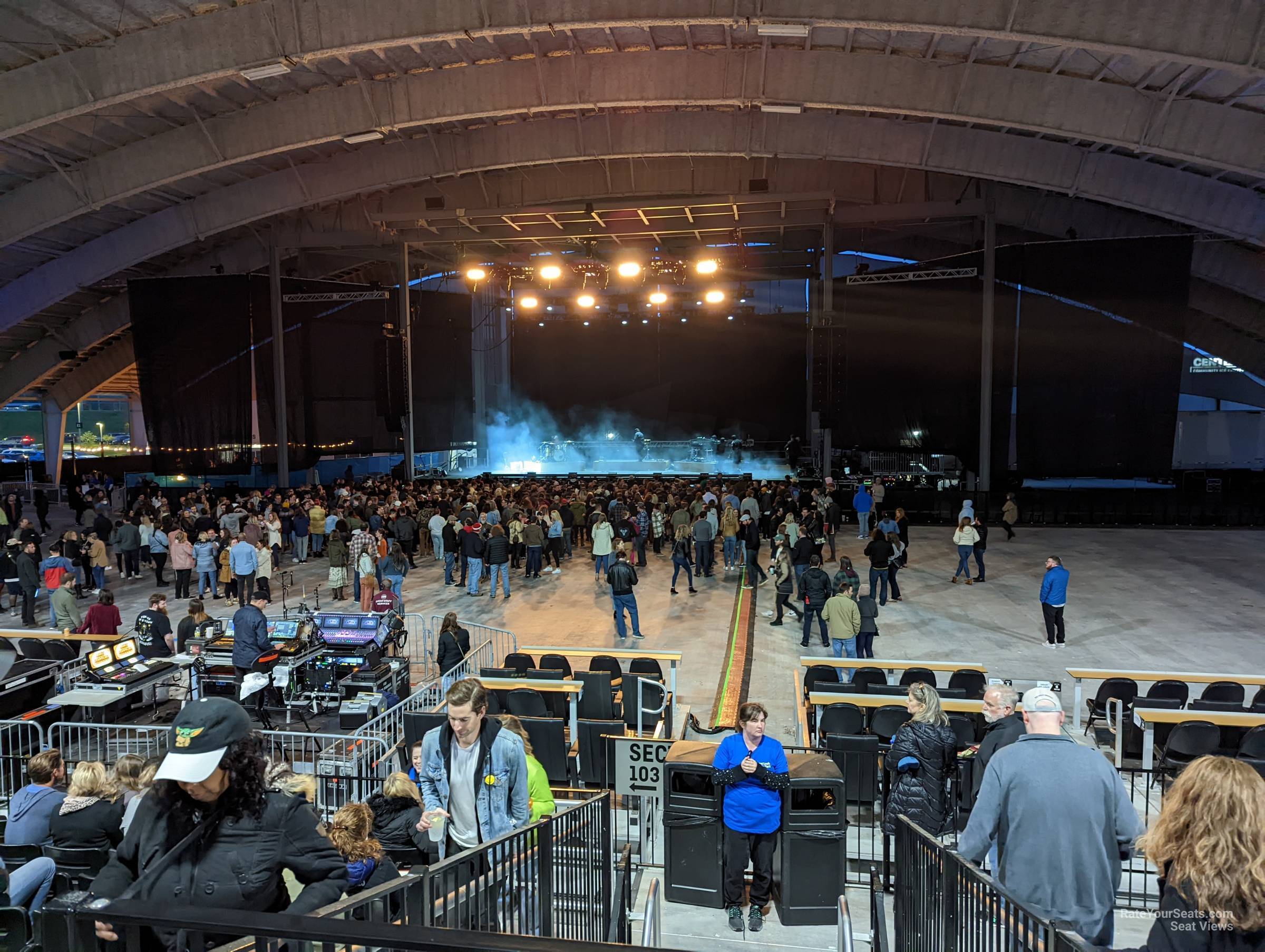 section 102, row 10 seat view  - saint louis music park