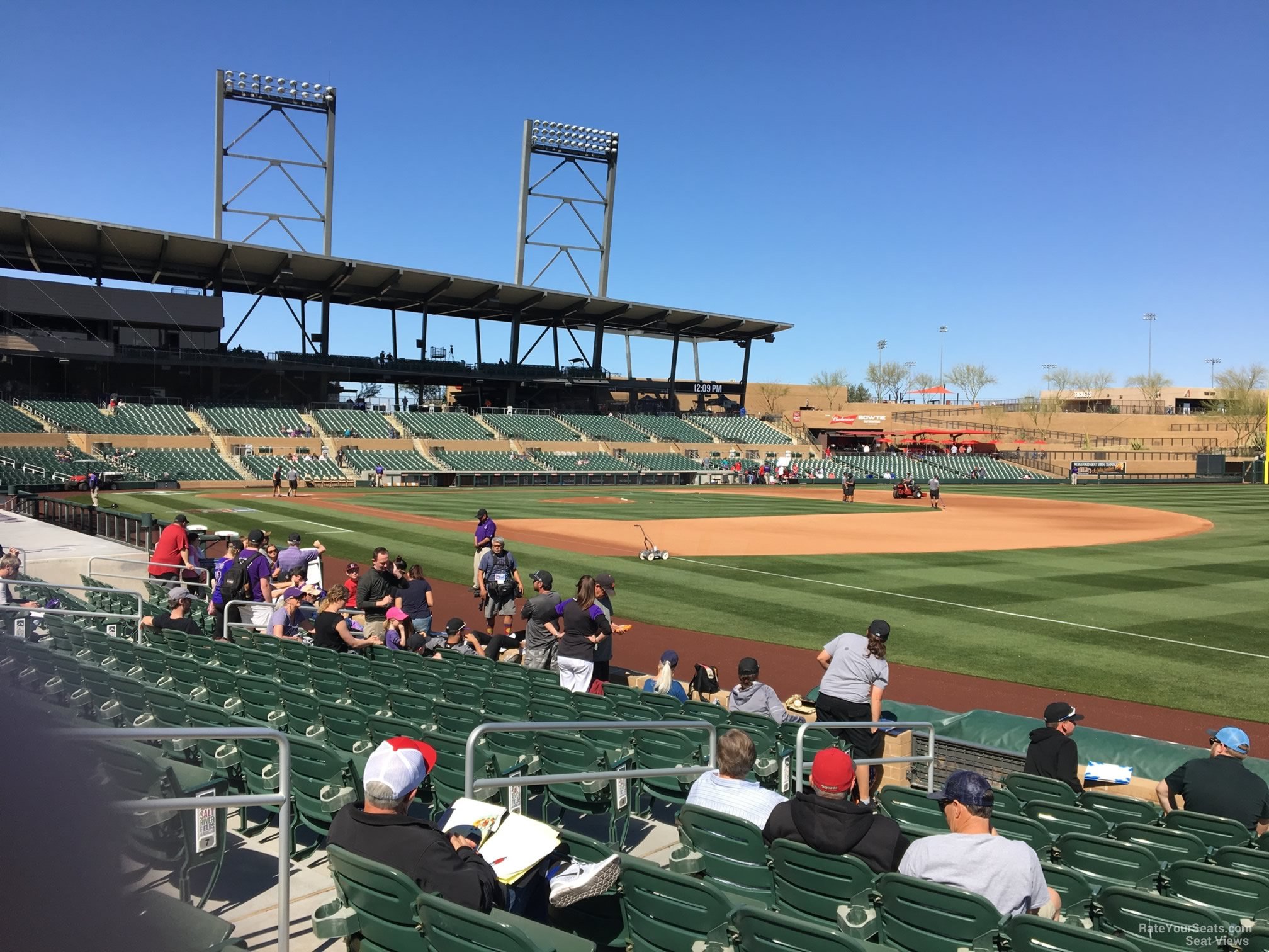 section 102, row 10 seat view  - salt river field at talking stick