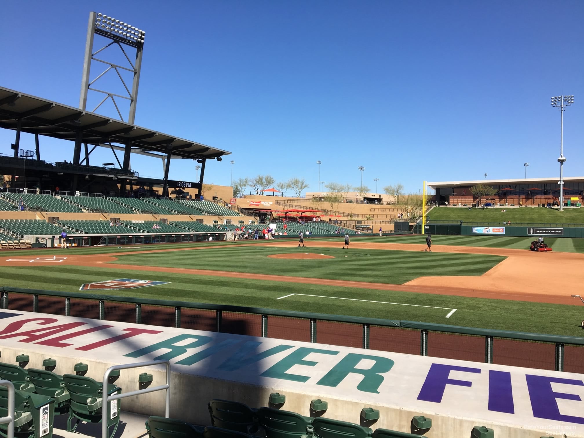 section 106, row 10 seat view  - salt river field at talking stick