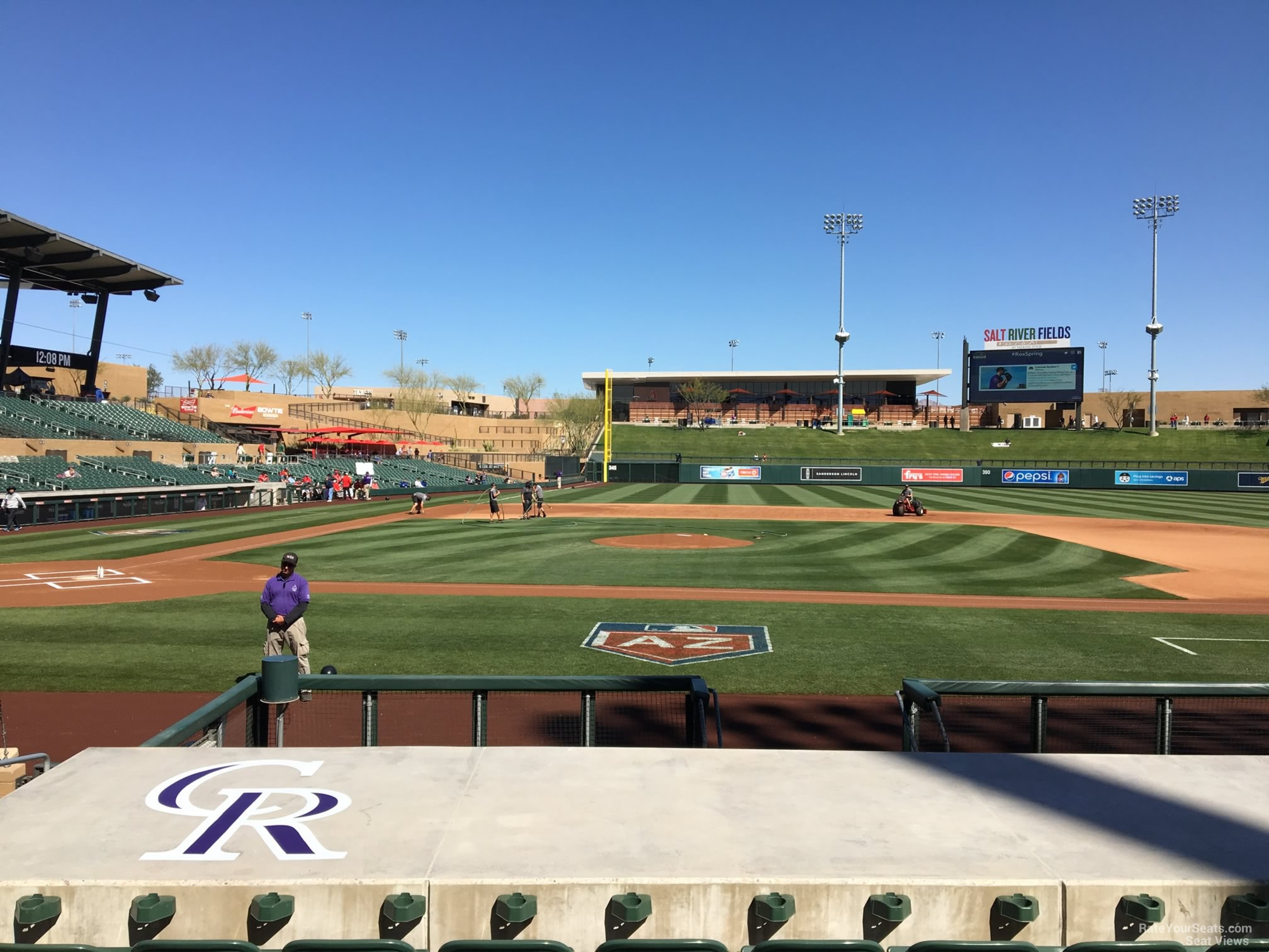 section 108, row 10 seat view  - salt river field at talking stick