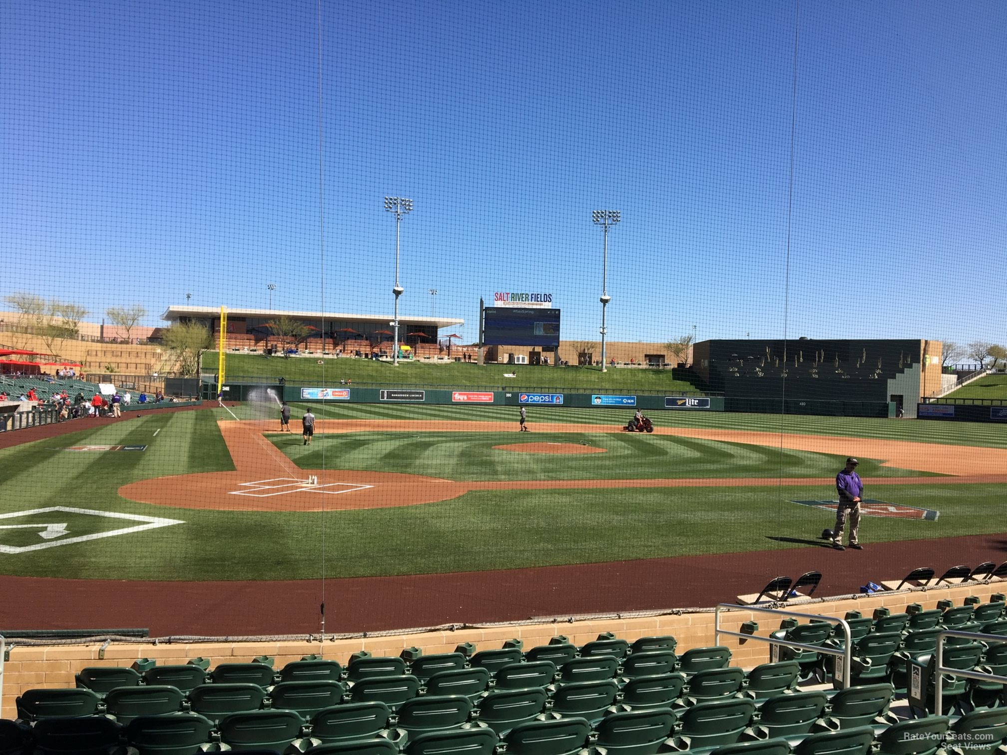 section 110, row 10 seat view  - salt river field at talking stick