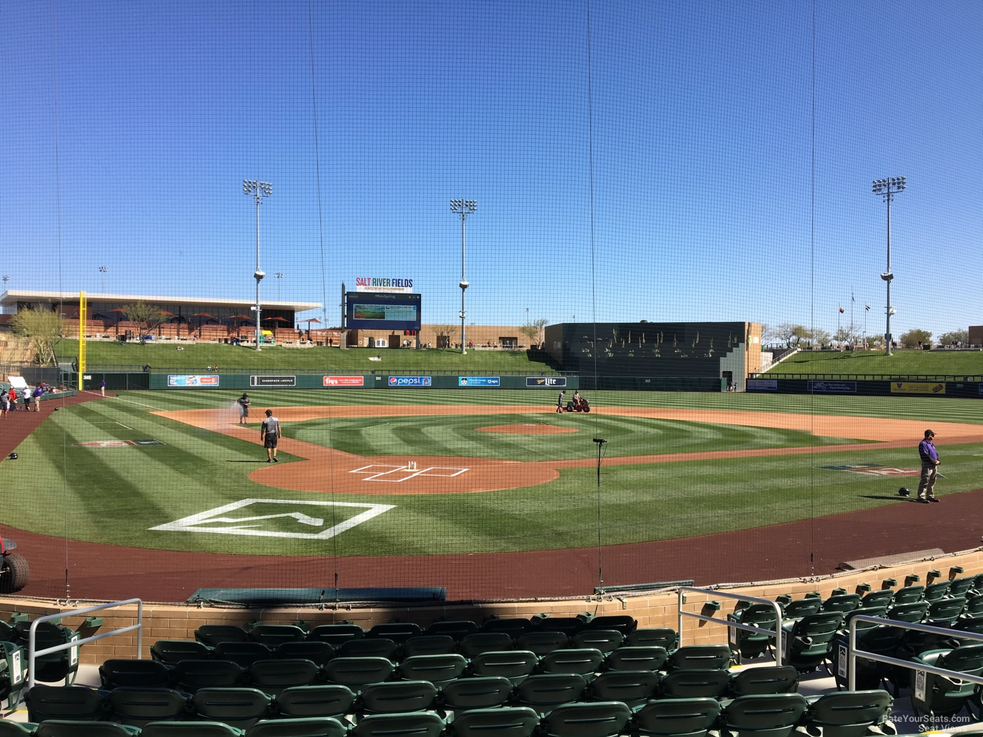 section 111, row 10 seat view  - salt river field at talking stick