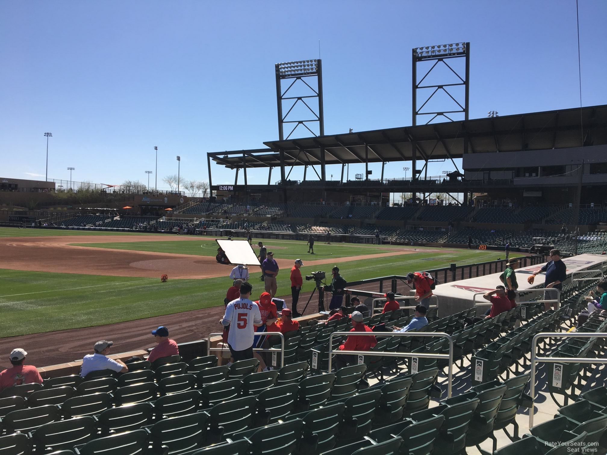 section 121, row 10 seat view  - salt river field at talking stick