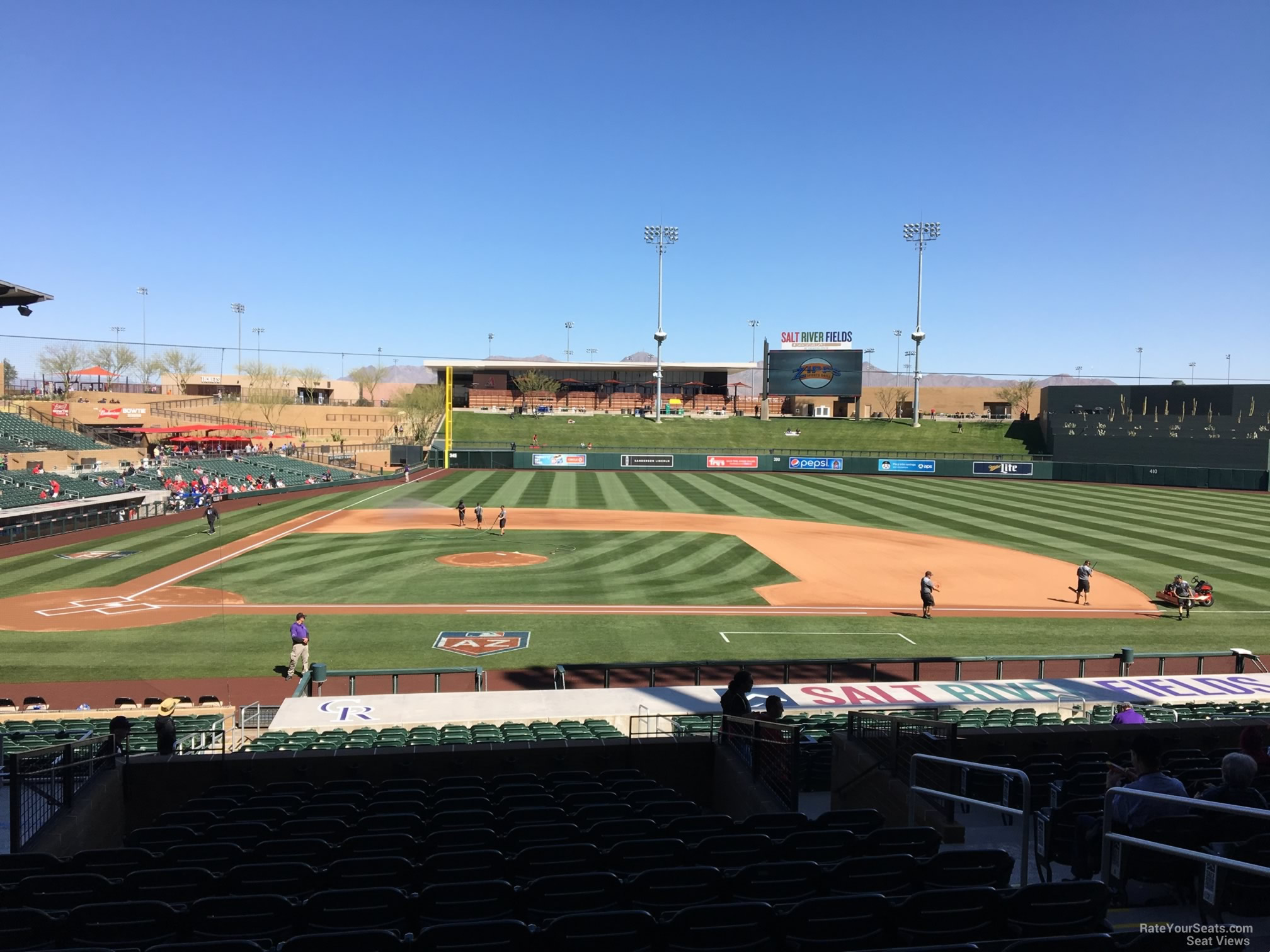 section 208, row 14 seat view  - salt river field at talking stick