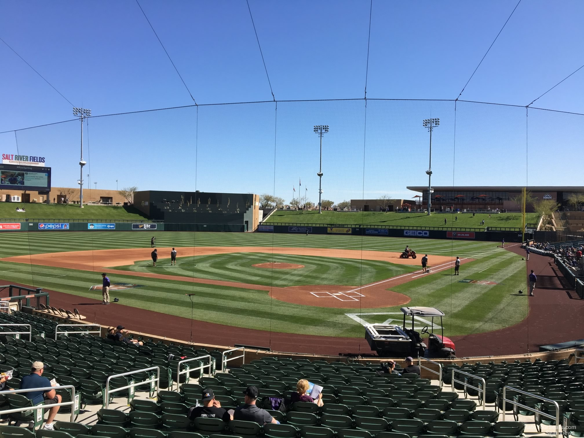 section 213, row 4 seat view  - salt river field at talking stick