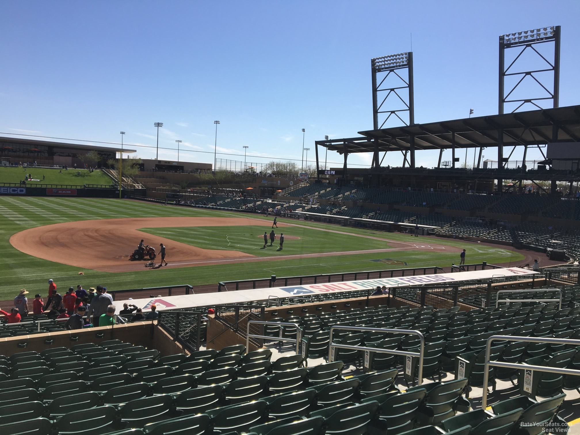 section 220, row 14 seat view  - salt river field at talking stick
