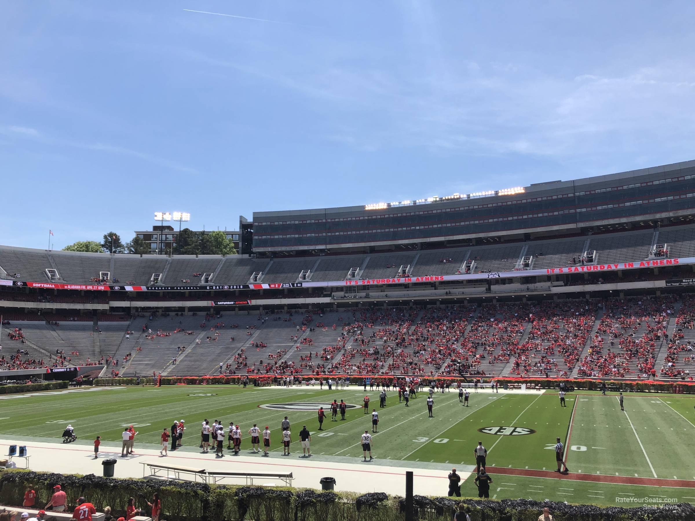 Uga Sanford Stadium Seating Chart Row Numbers