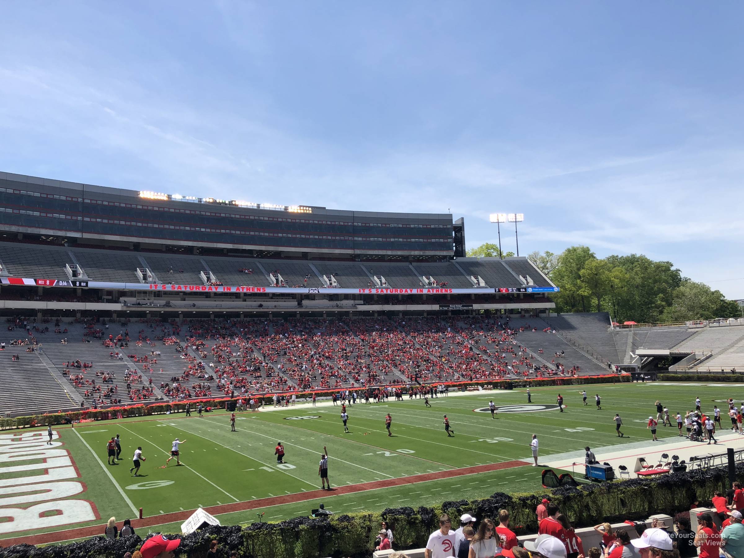 section 111, row 25 seat view  - sanford stadium