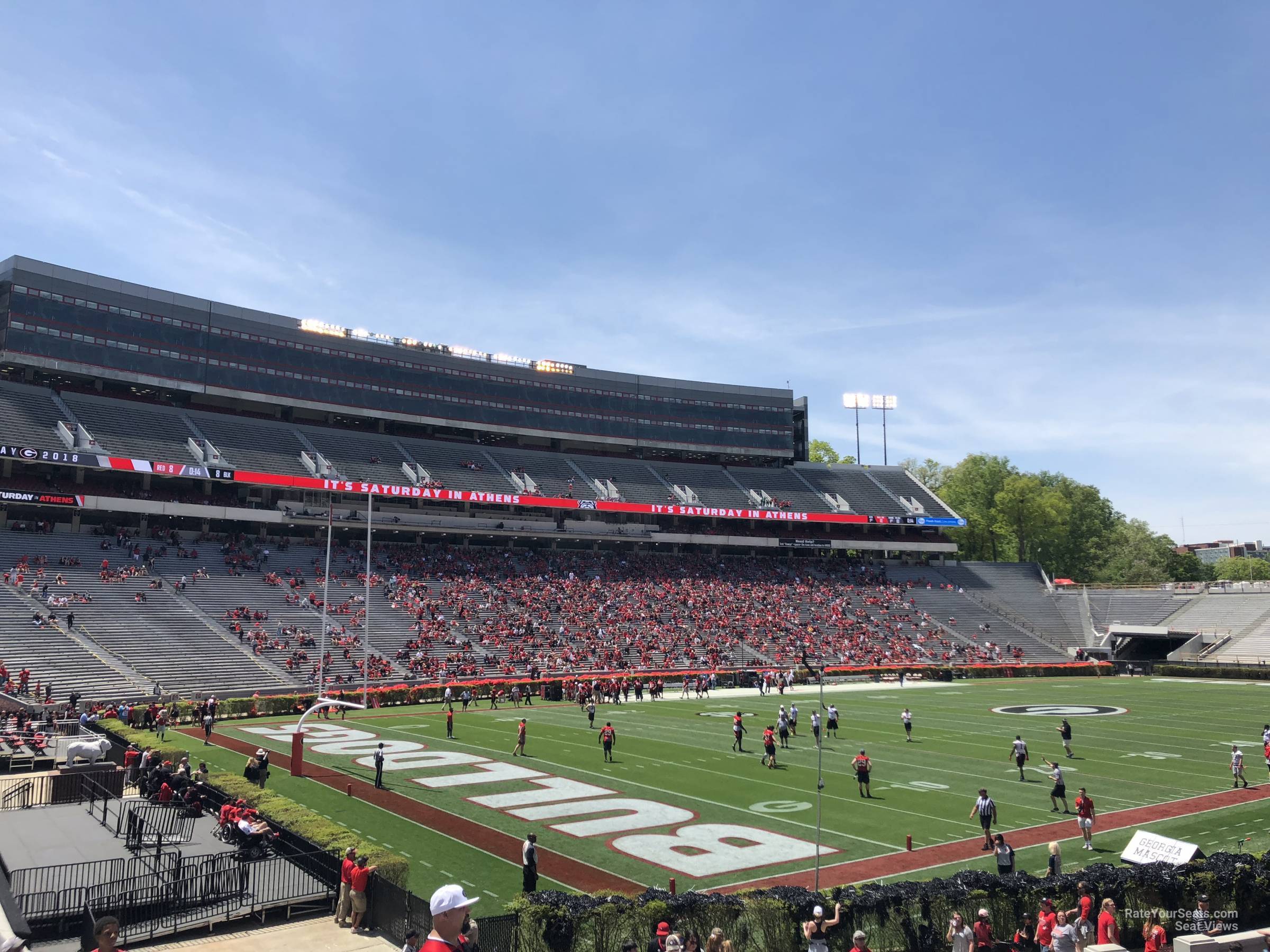 section 113, row 25 seat view  - sanford stadium