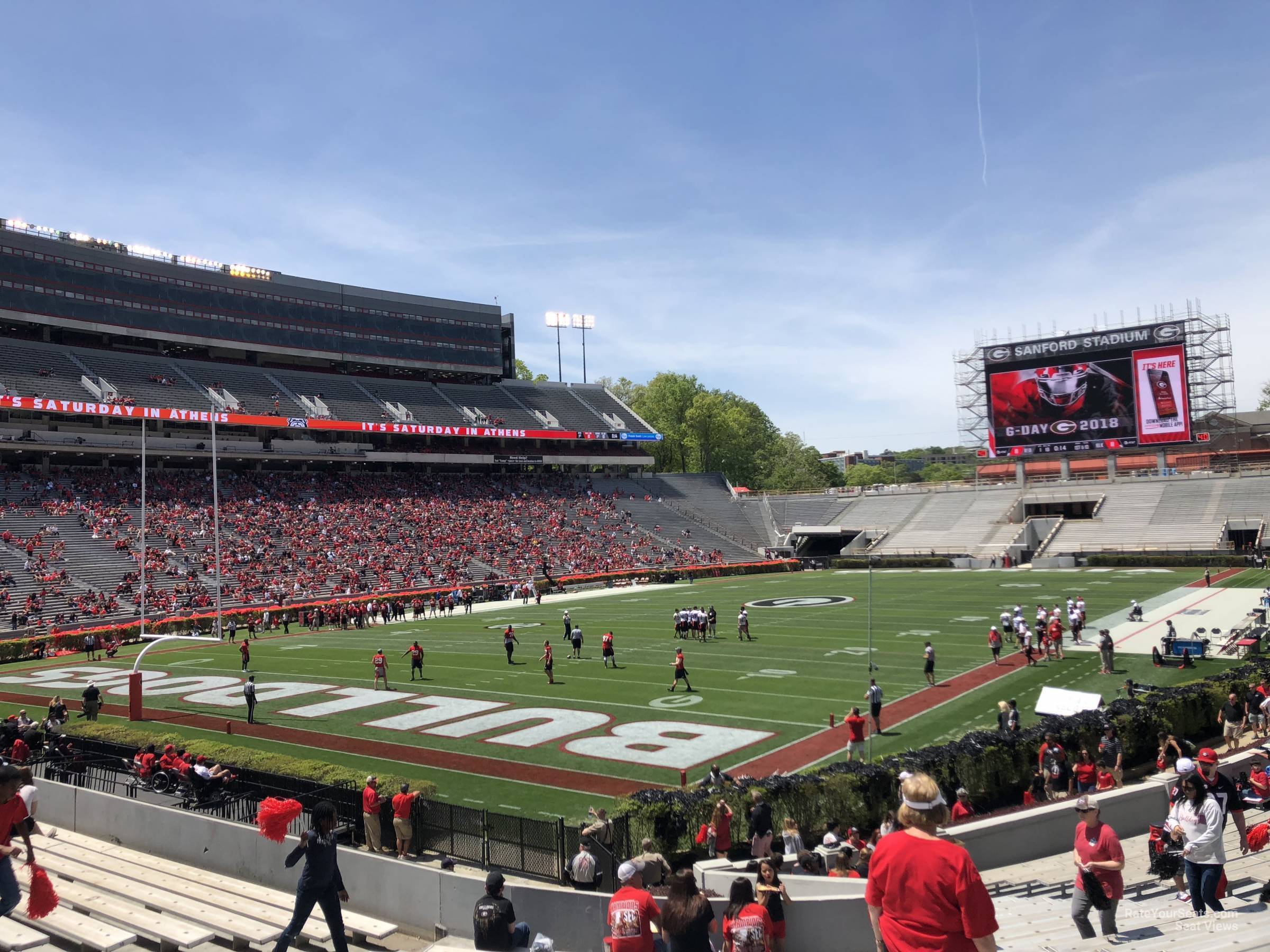 section 114, row 25 seat view  - sanford stadium