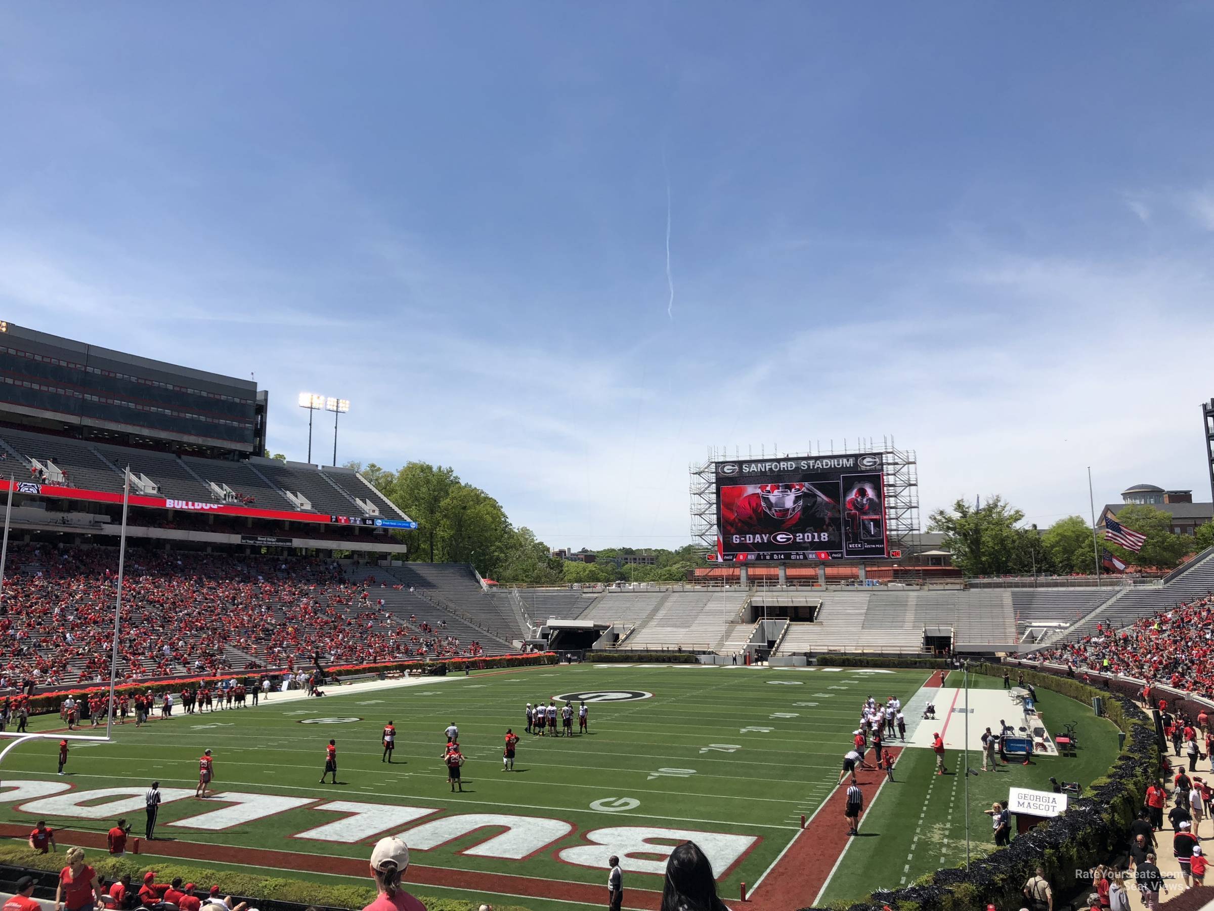 section 115, row 25 seat view  - sanford stadium