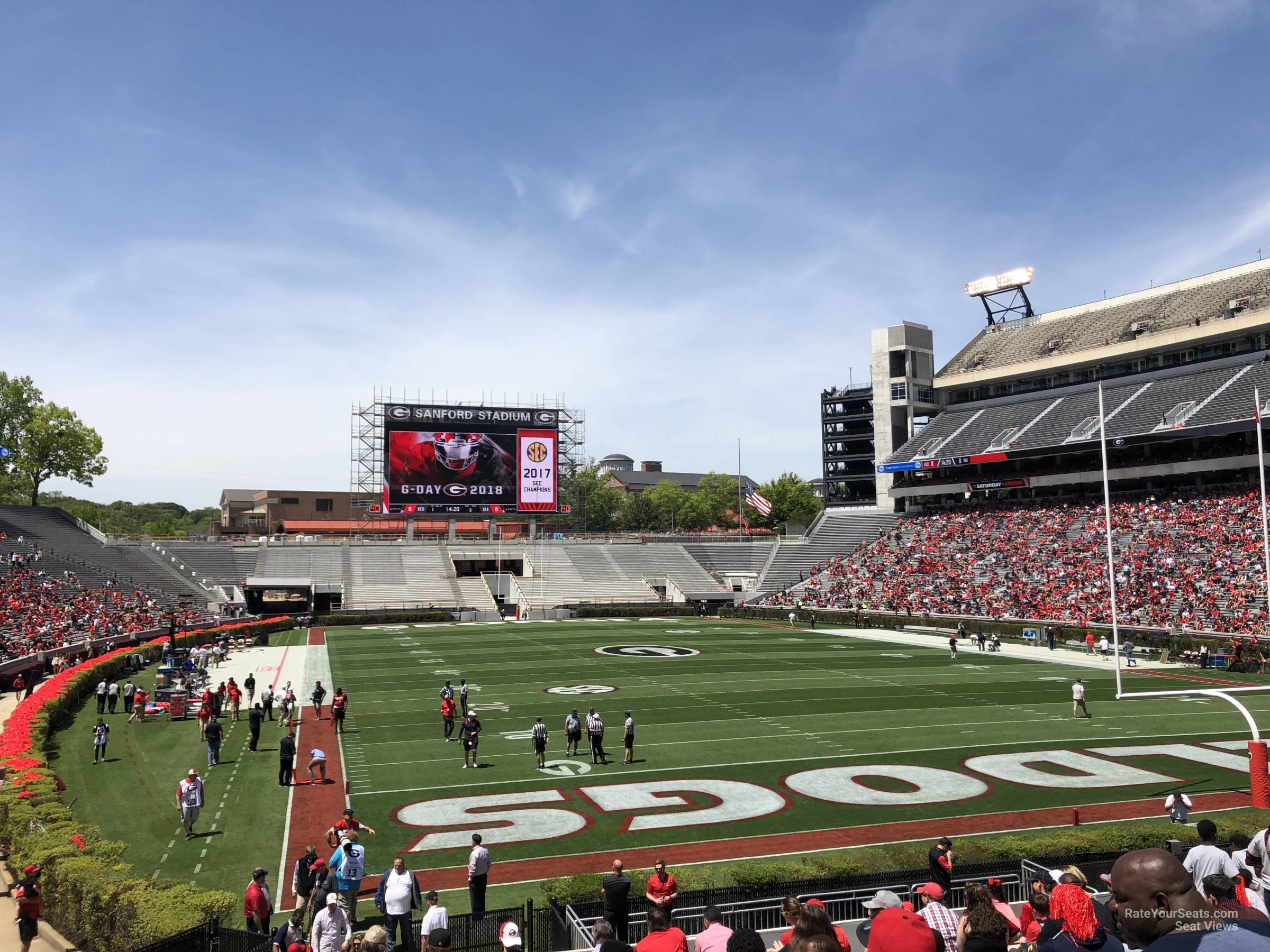 Uga Sanford Stadium Seating Chart Row Numbers