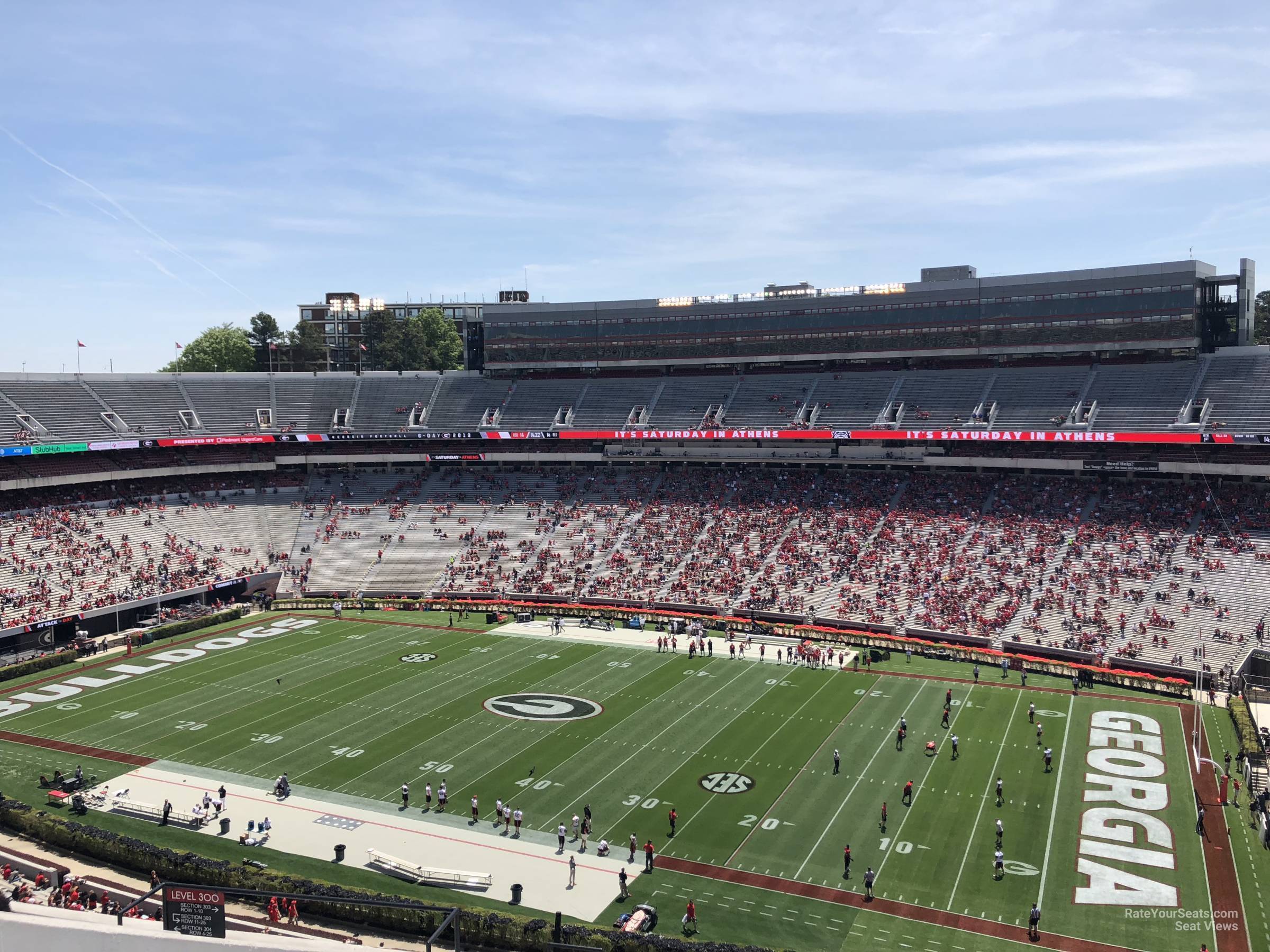 section 303, row 15 seat view  - sanford stadium