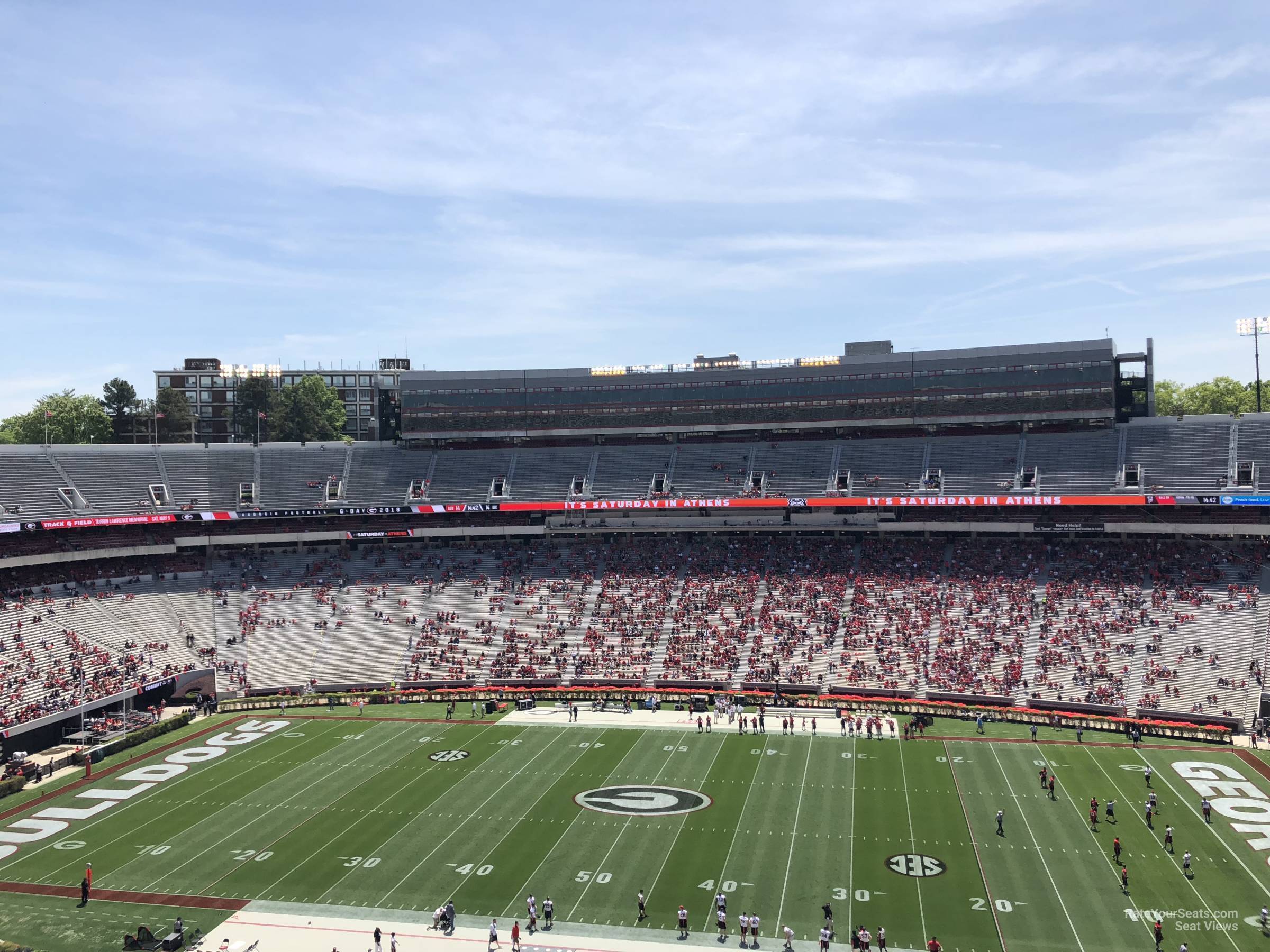 section 305, row 15 seat view  - sanford stadium