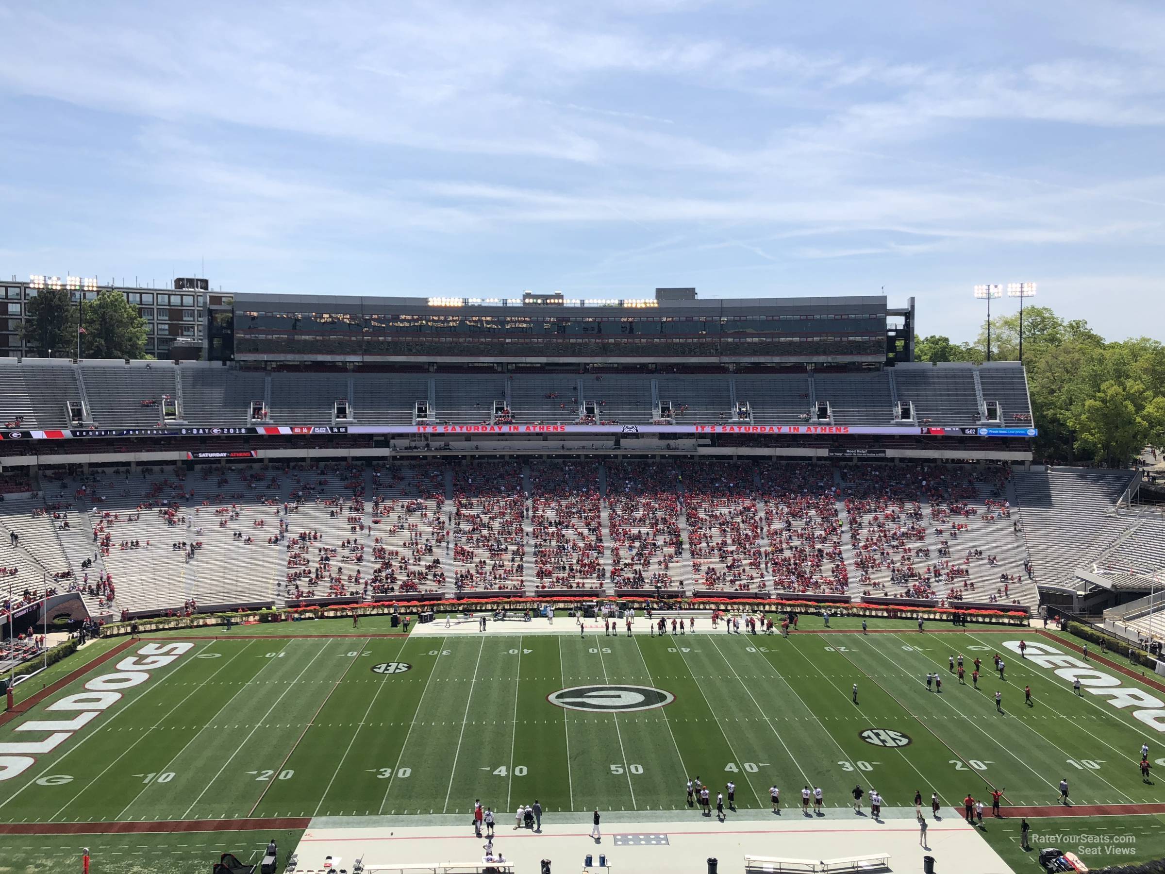 section 307, row 15 seat view  - sanford stadium