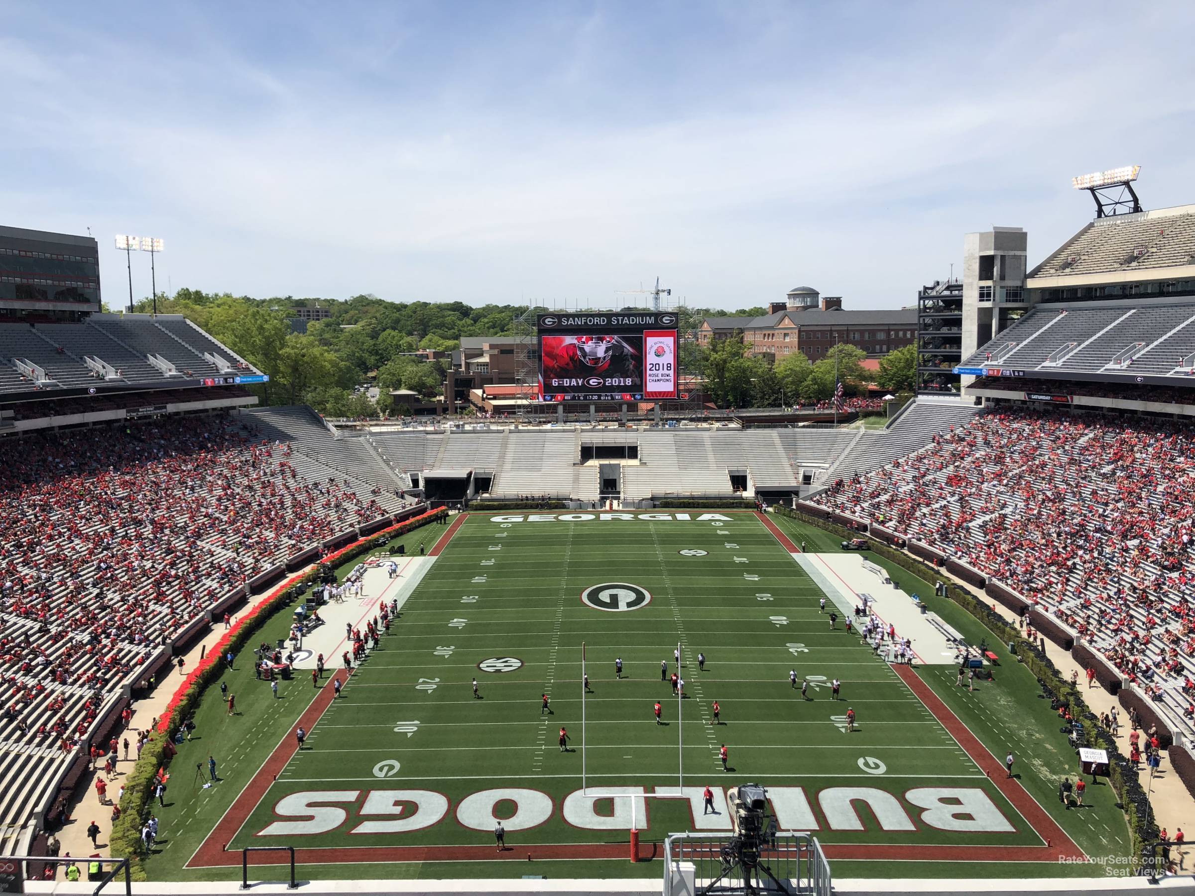 section 319, row 15 seat view  - sanford stadium