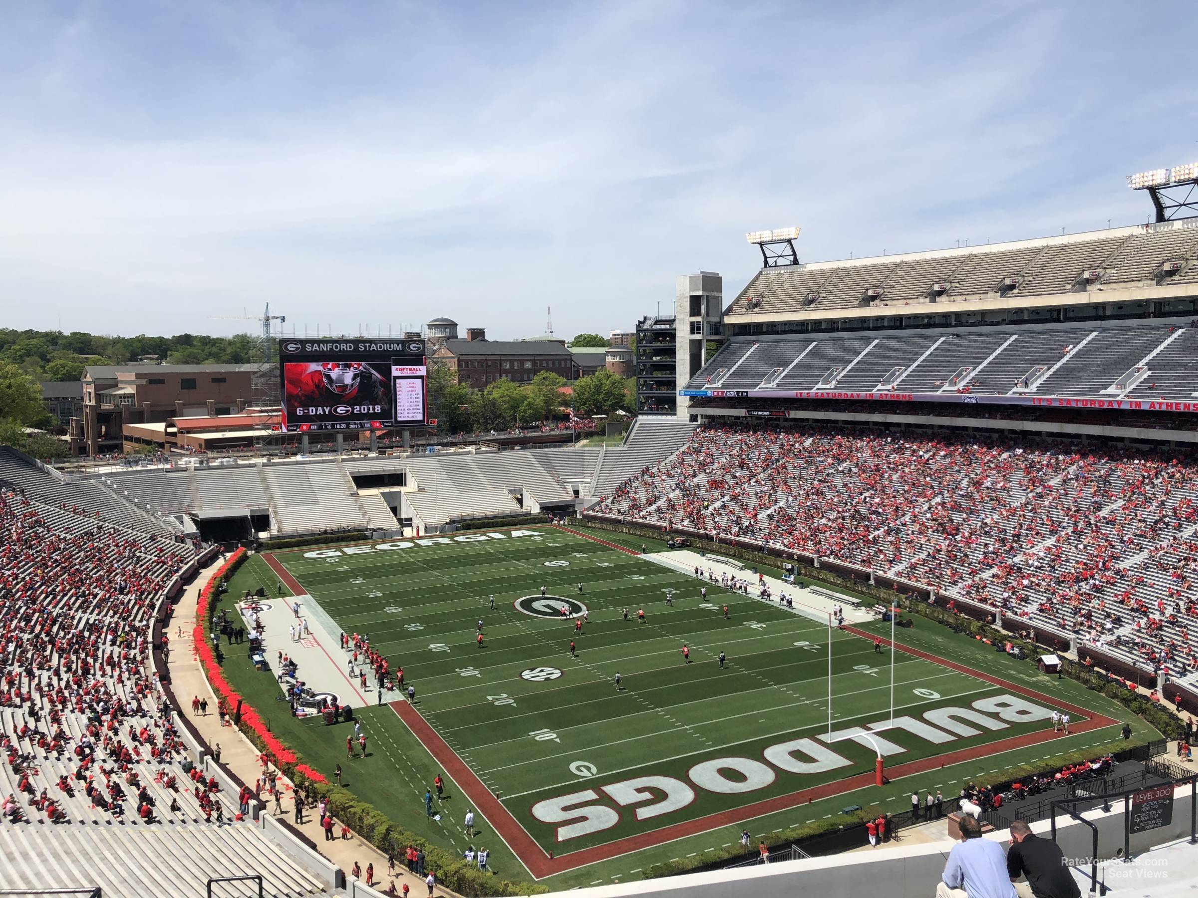 section 322, row 15 seat view  - sanford stadium