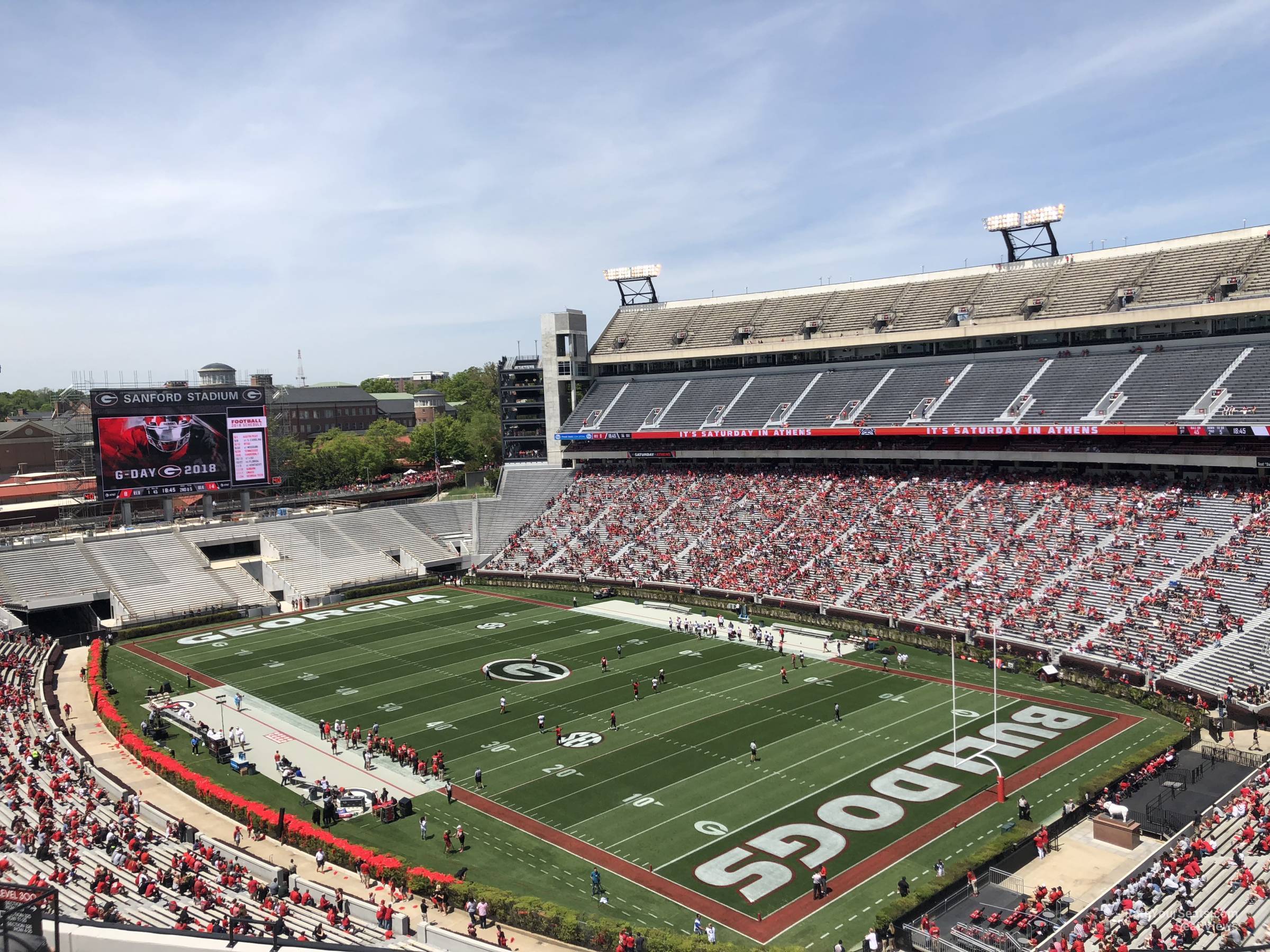 section 324, row 15 seat view  - sanford stadium