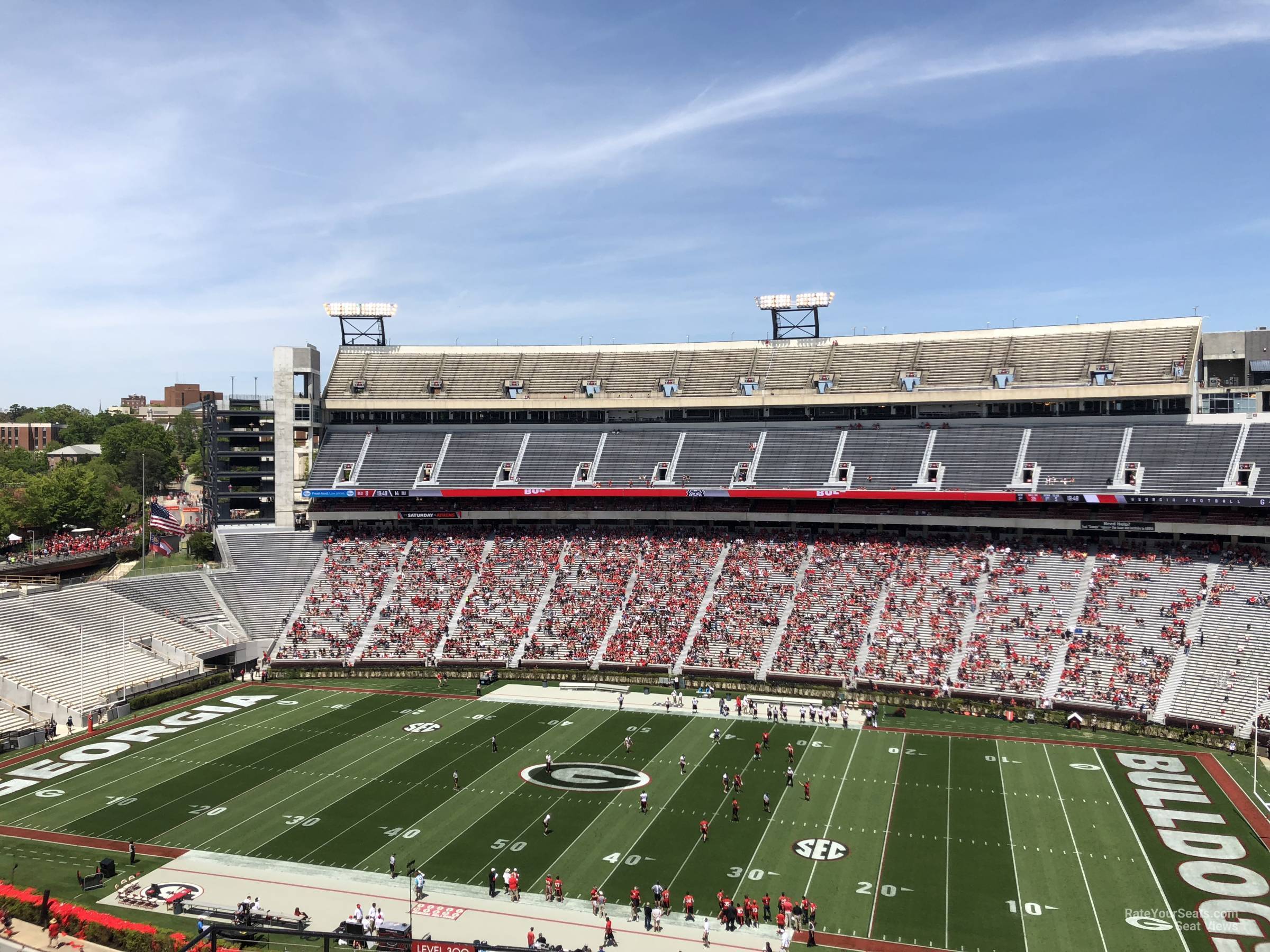 section 329, row 15 seat view  - sanford stadium