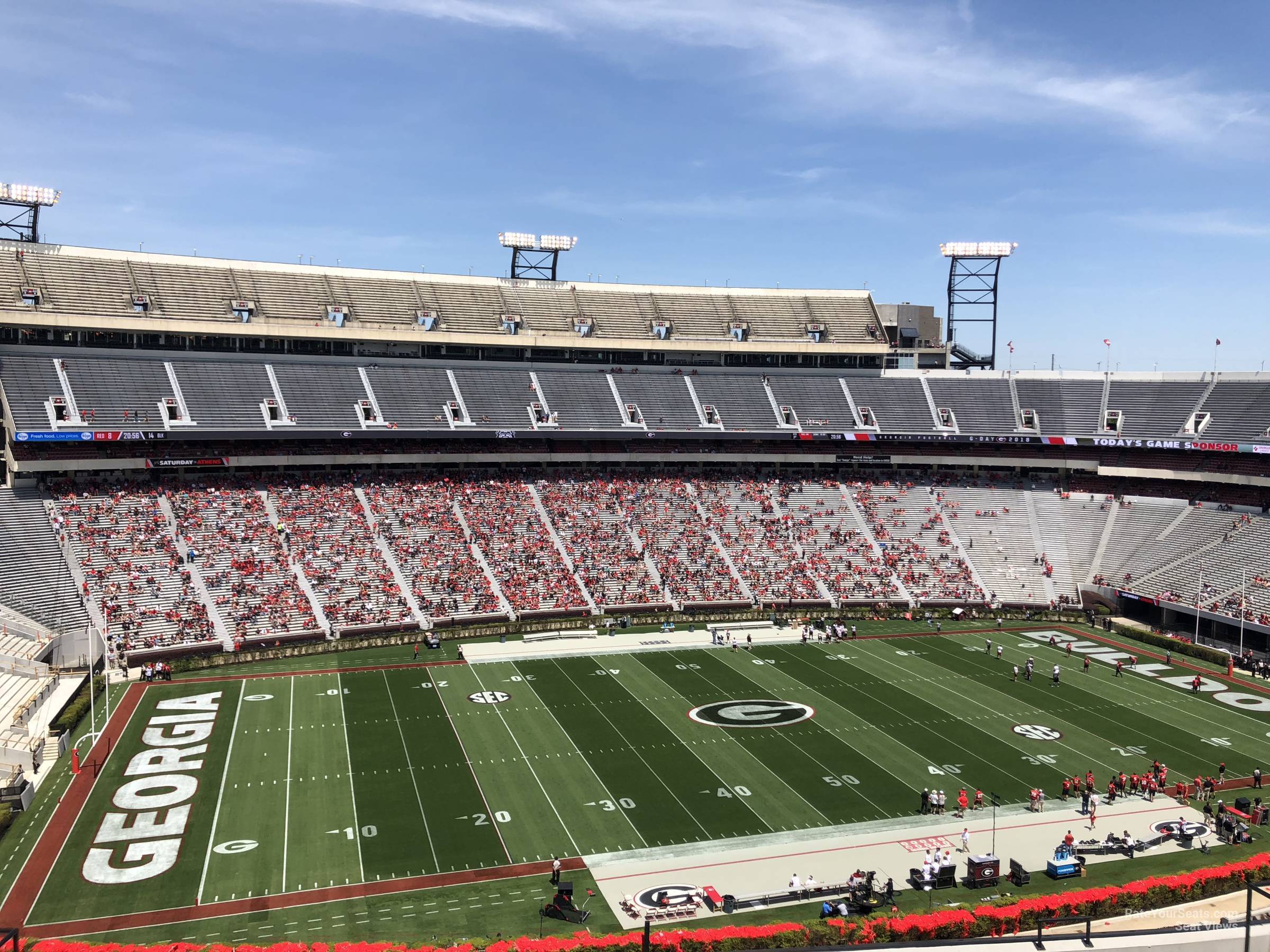 section 334, row 15 seat view  - sanford stadium