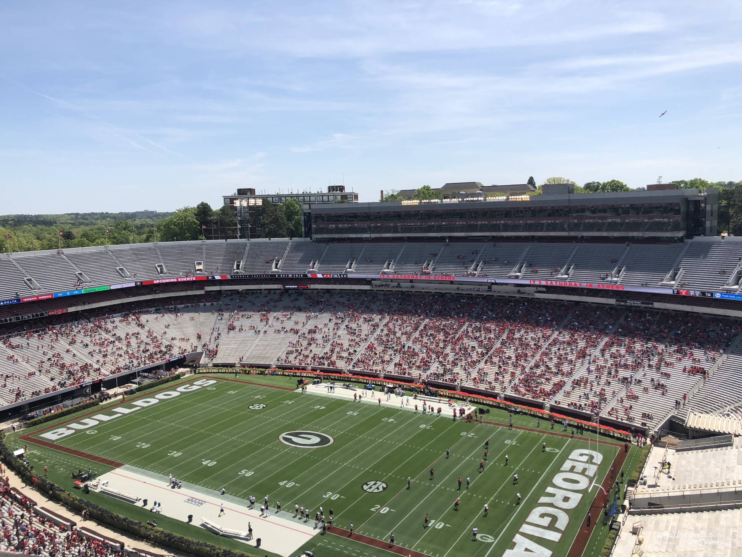 section 602, row 10 seat view  - sanford stadium