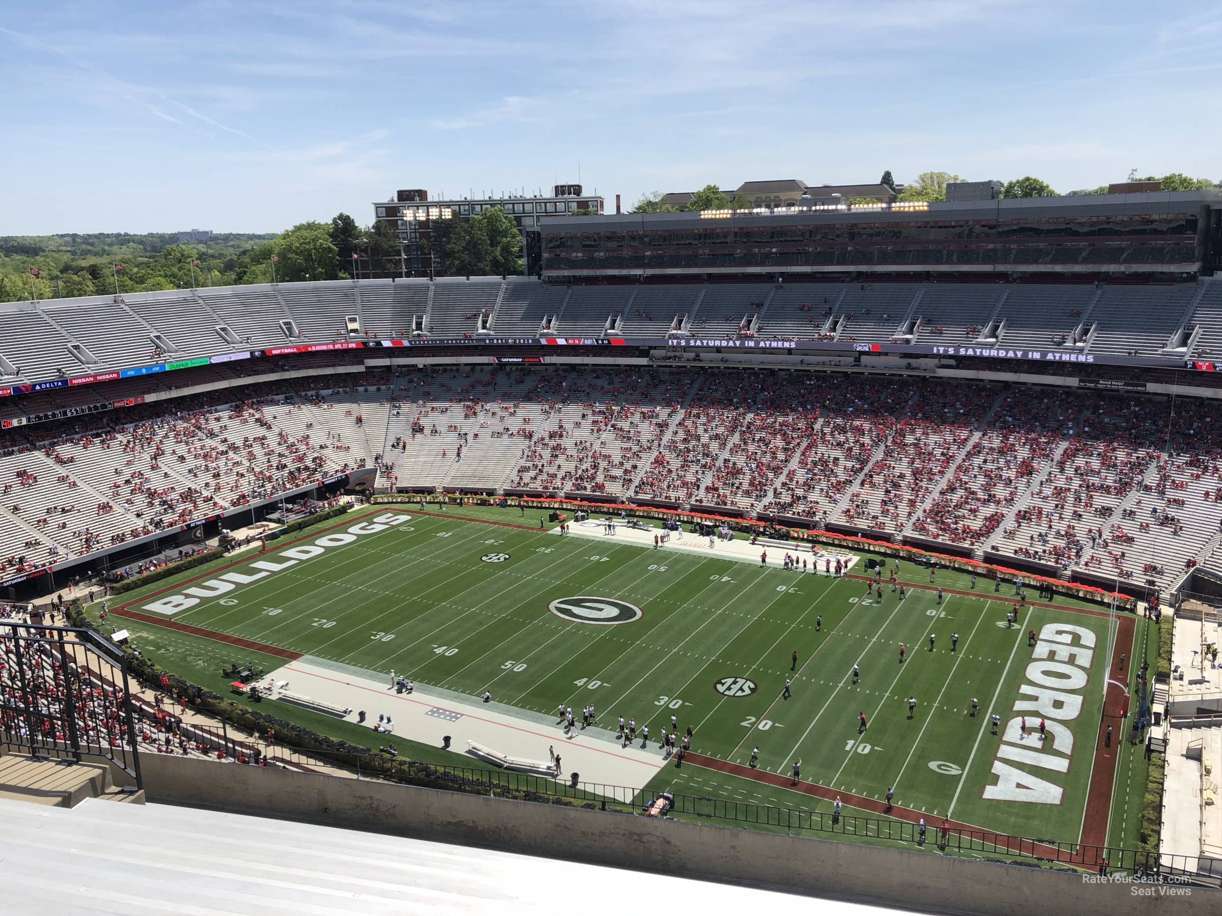 section 603, row 10 seat view  - sanford stadium