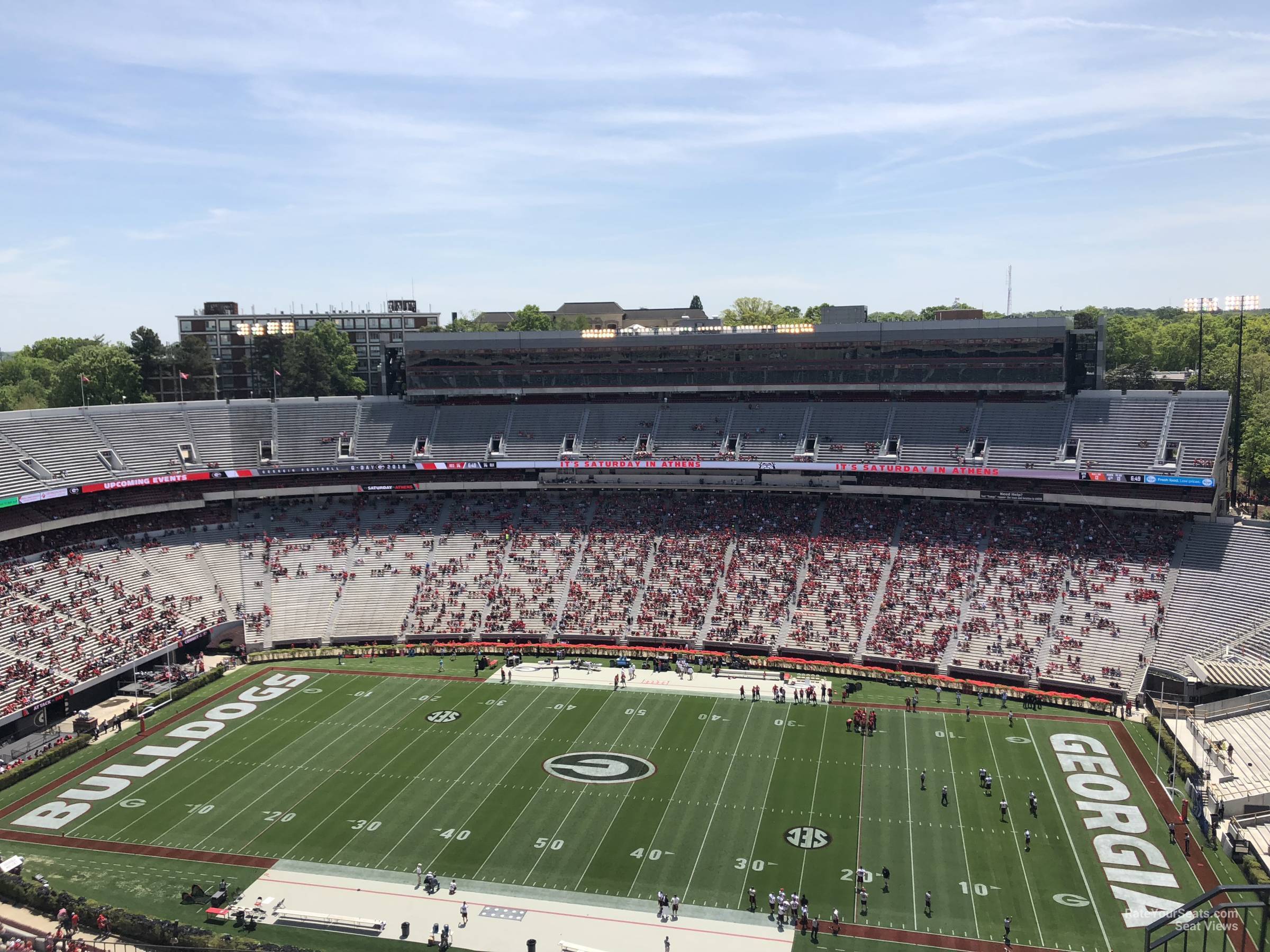 section 605, row 10 seat view  - sanford stadium