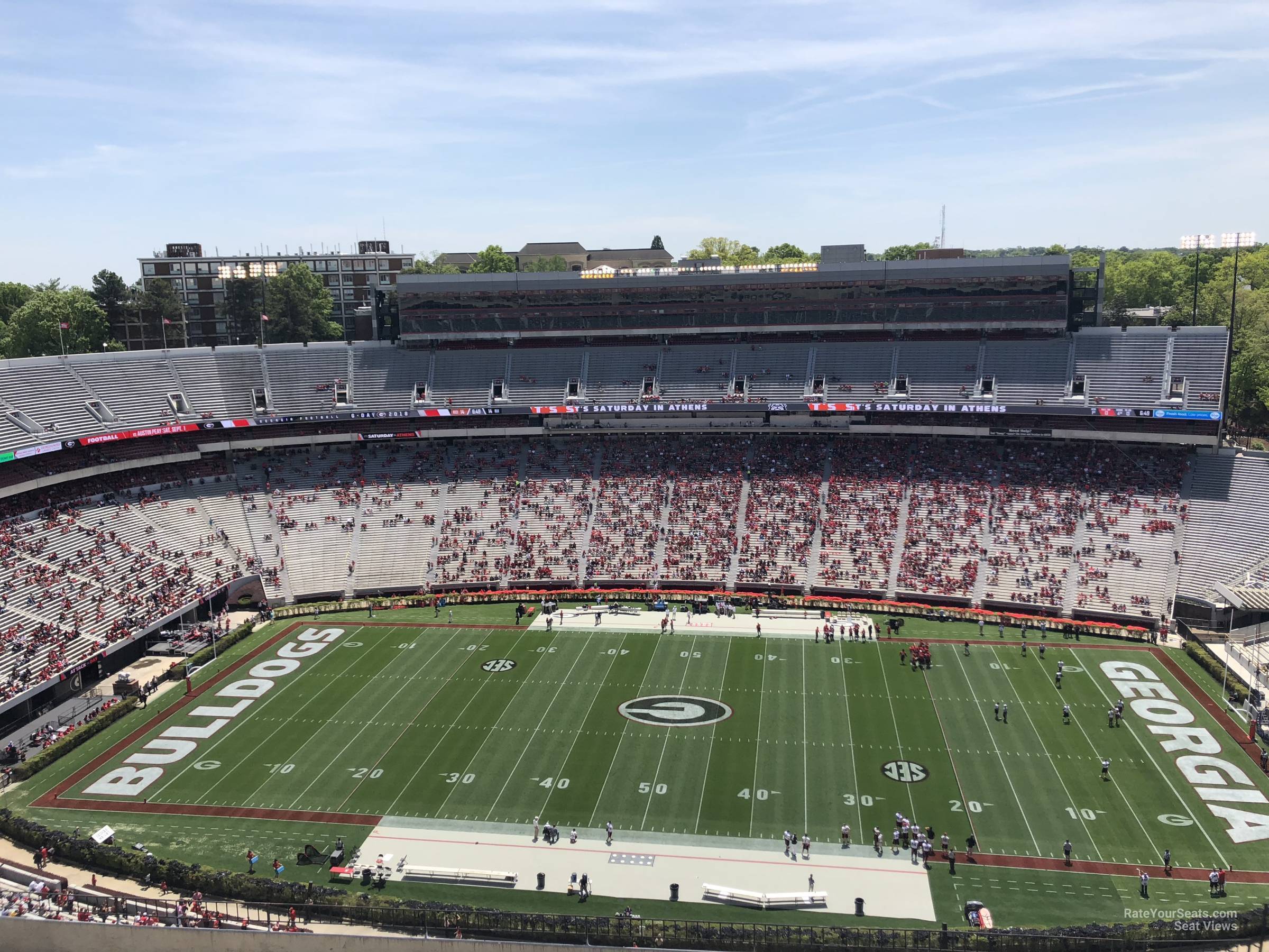 section 606, row 10 seat view  - sanford stadium