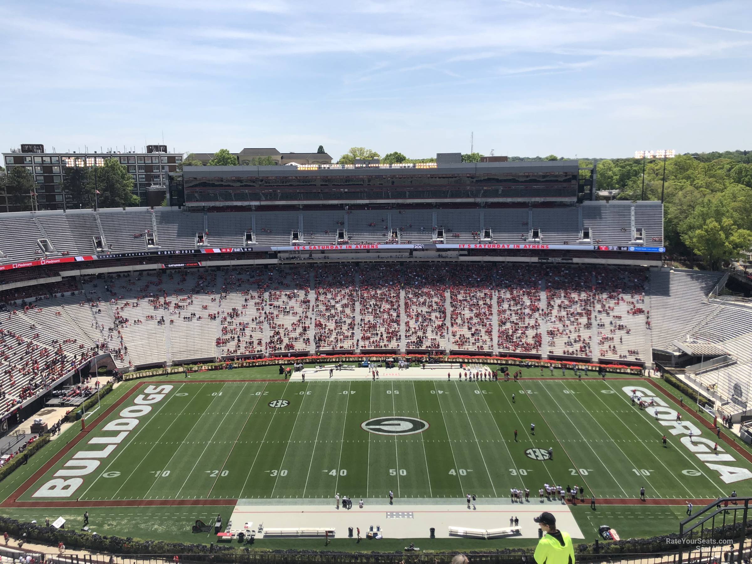 section 607, row 10 seat view  - sanford stadium