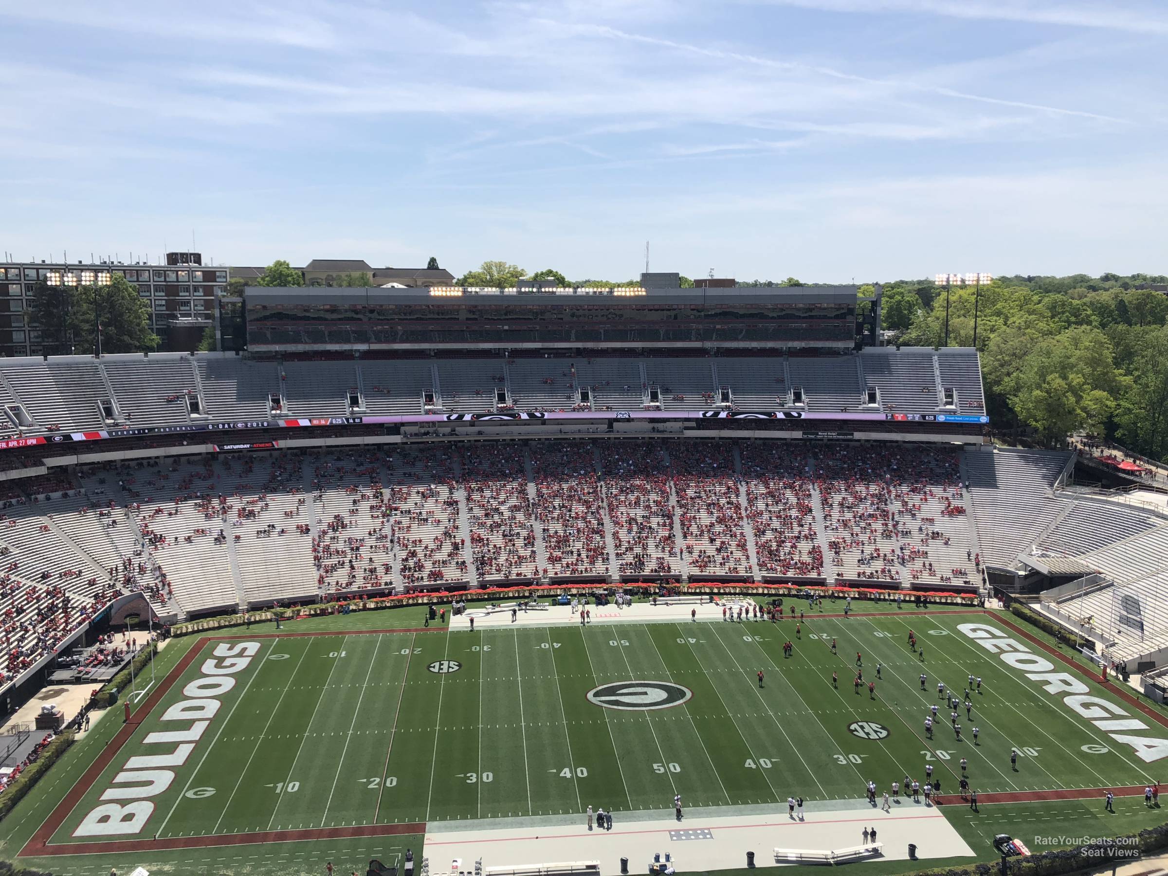 section 608, row 10 seat view  - sanford stadium