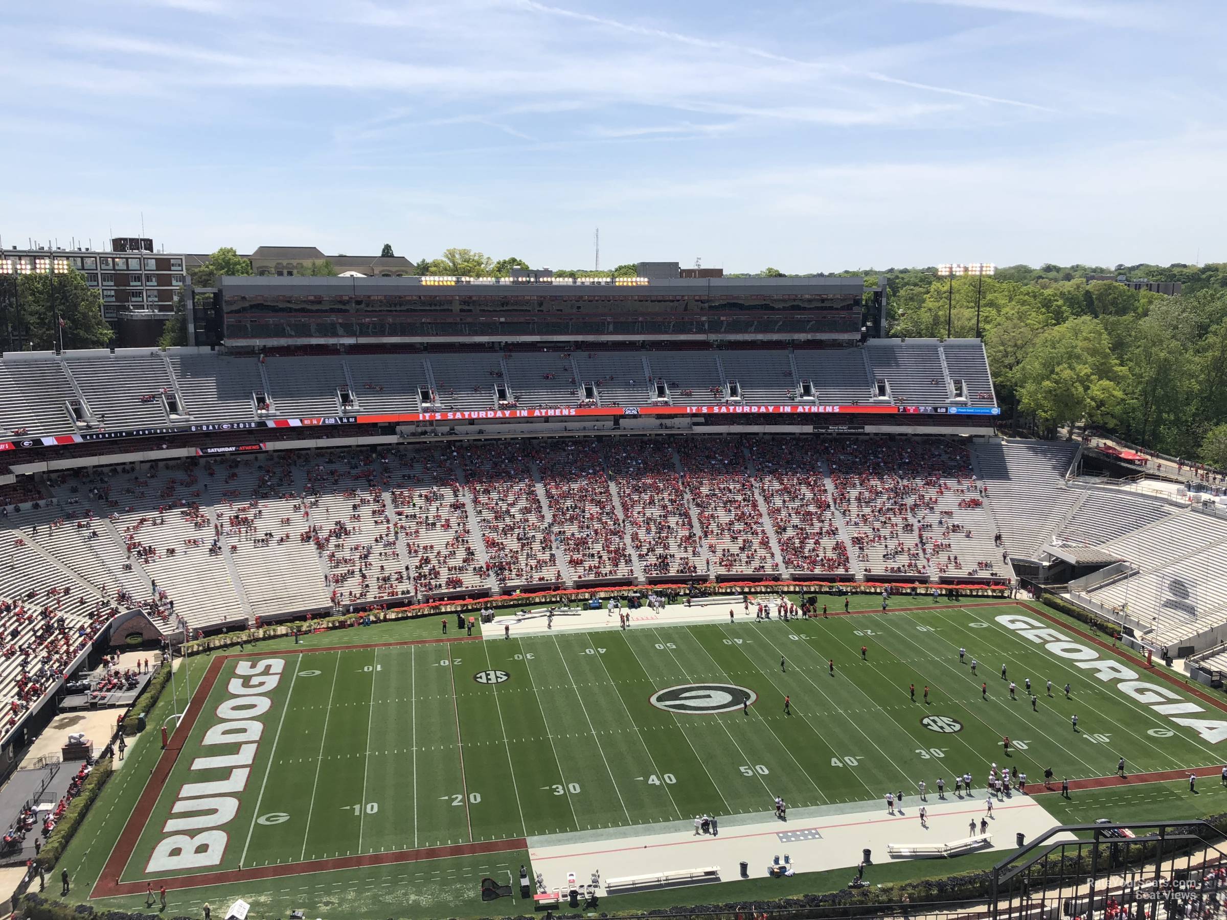 section 609, row 10 seat view  - sanford stadium