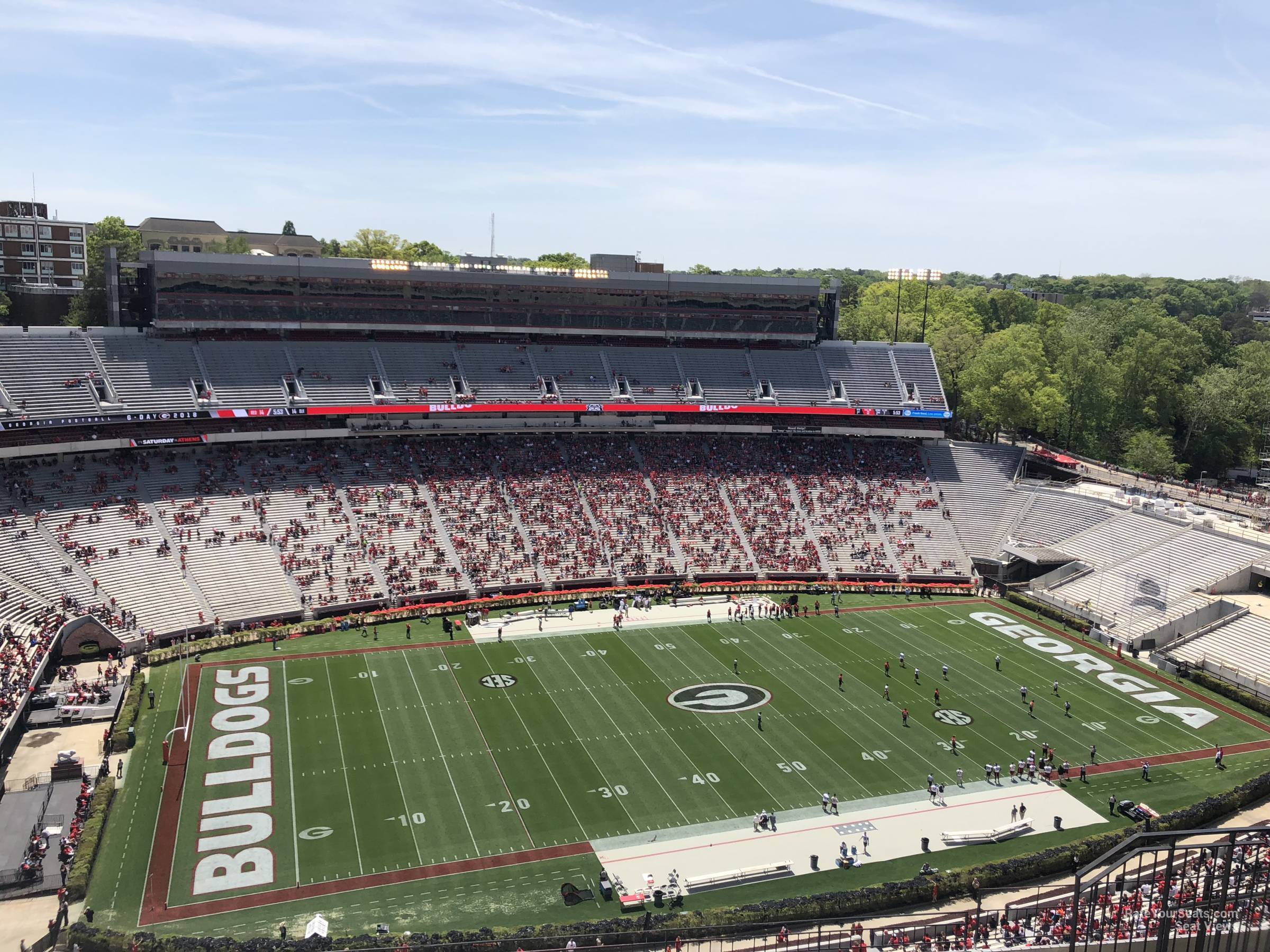 section 610, row 10 seat view  - sanford stadium